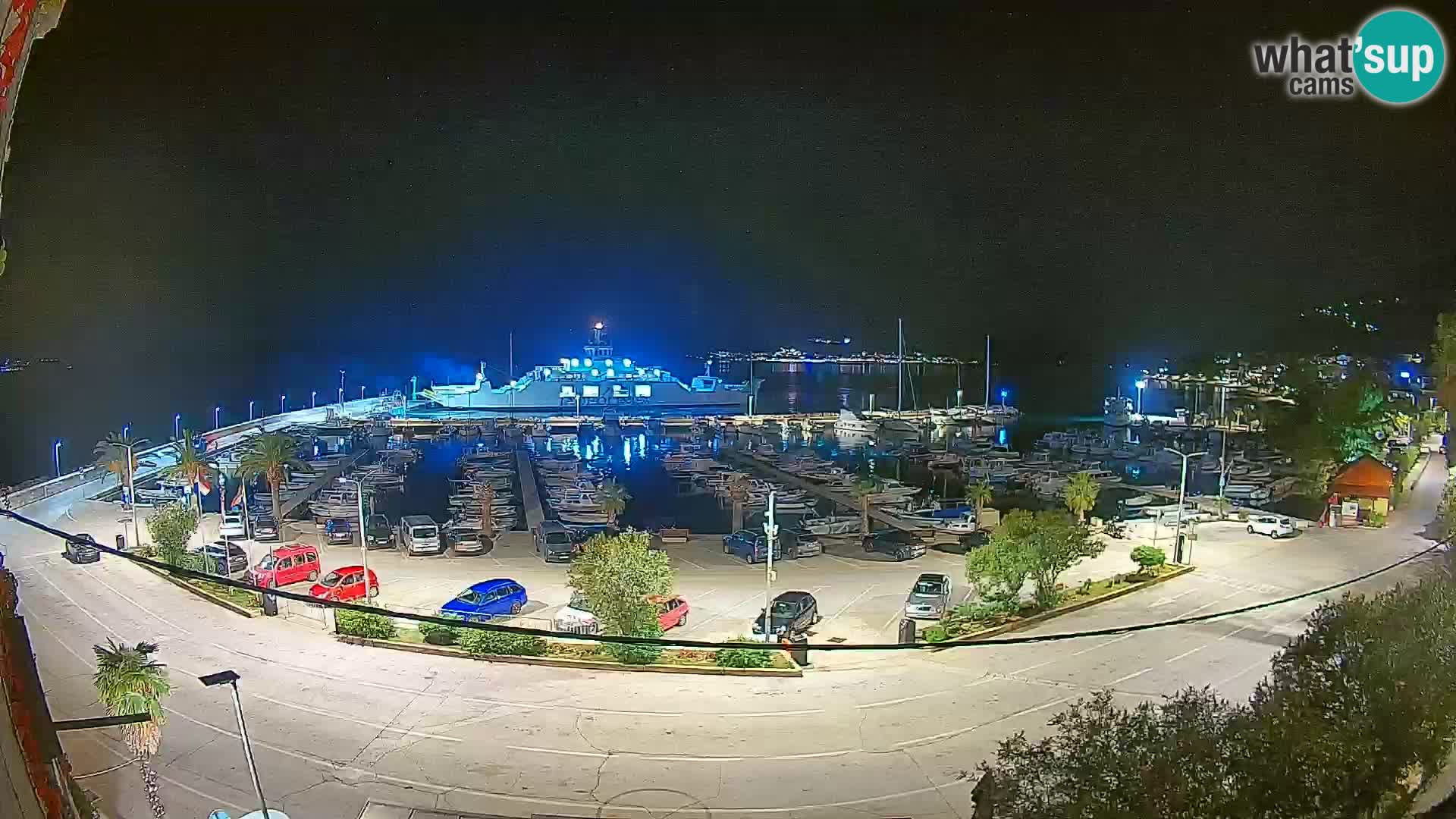 Spletna kamera Orebić Riva – Trajekt za Korčulo v živo