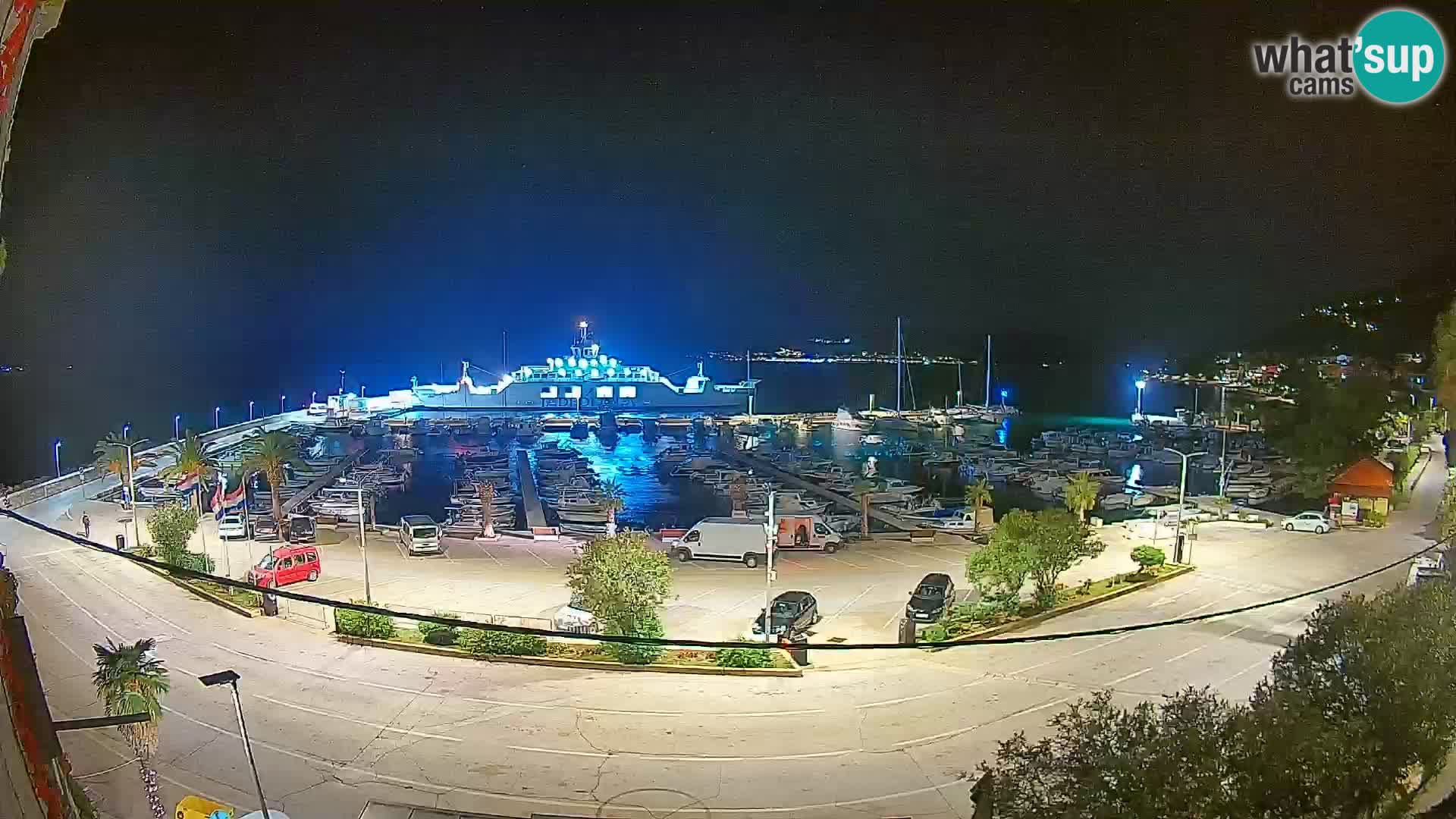 Webcam Orebić Riva – Ferry to Korčula Live