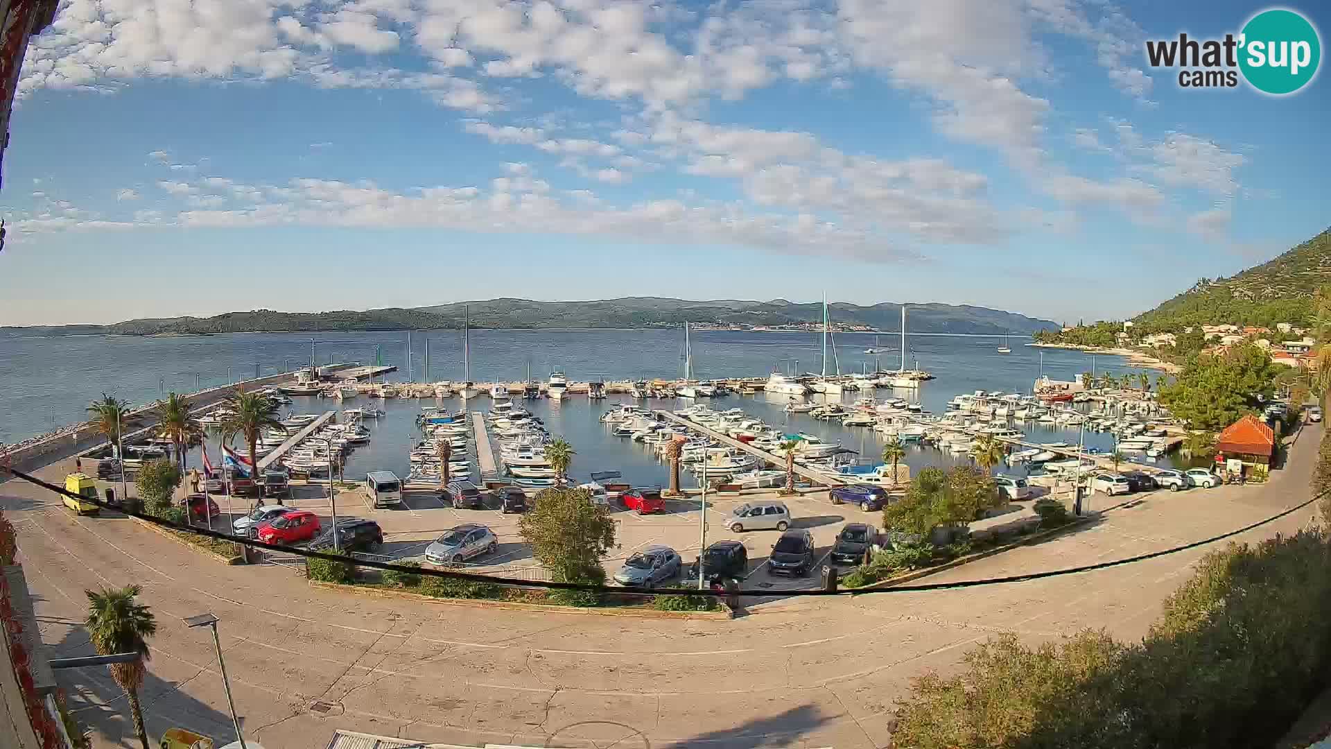 Webcam Orebić Uferpromenade – Fähre nach Korčula Live