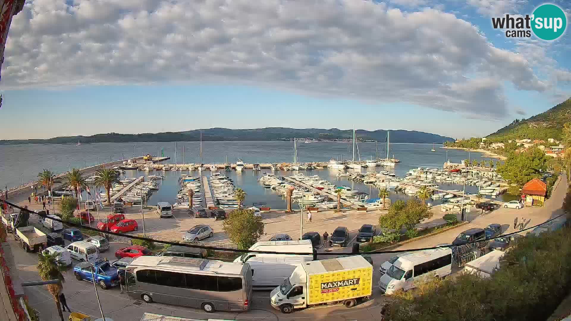 Web kamera Orebić Riva – Trajekt za Korčulu uživo