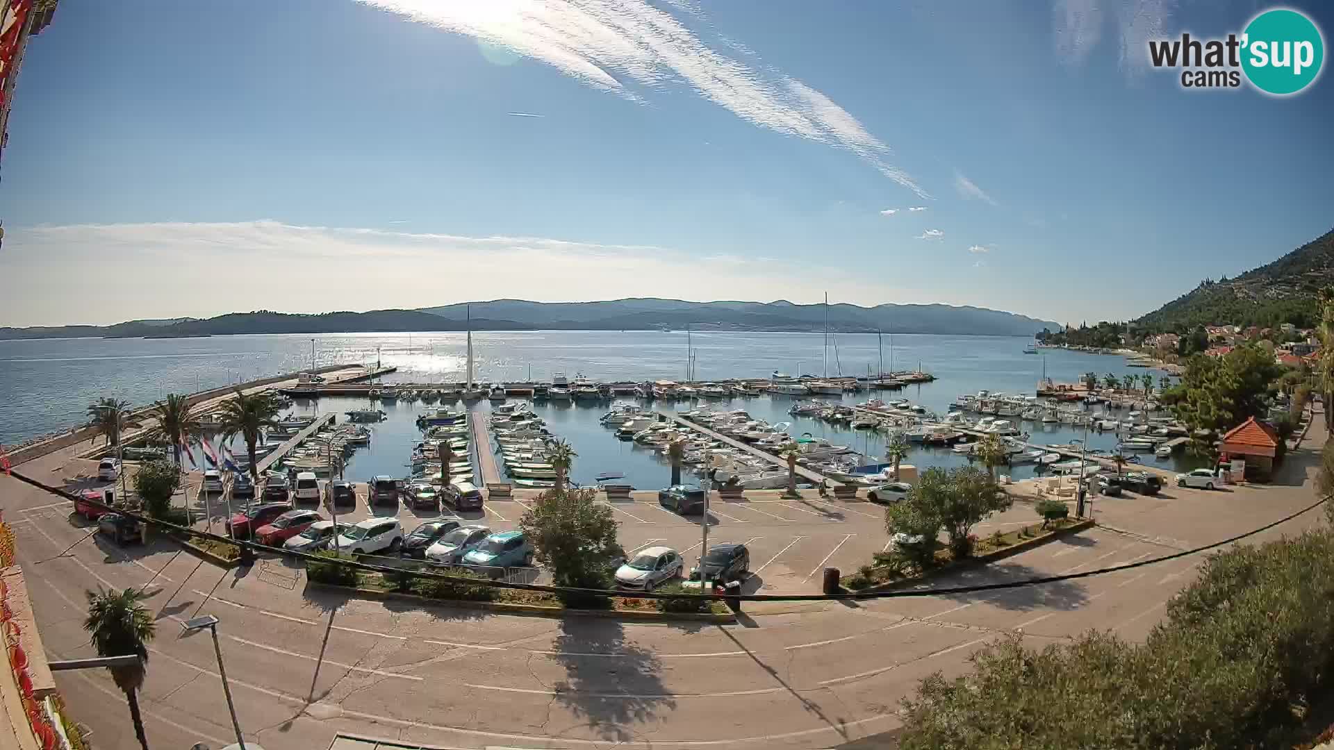 Webcam Orebić Riva – Ferry to Korčula Live