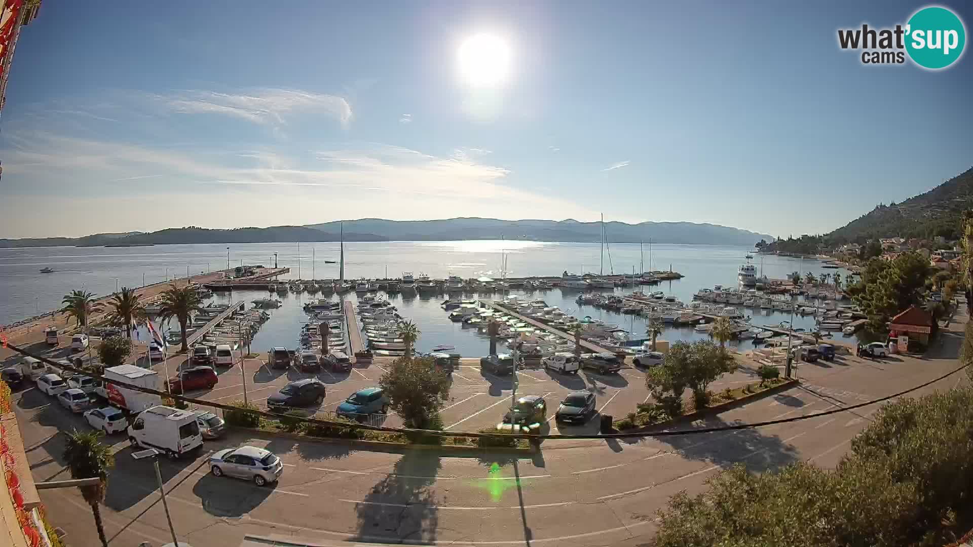 Webcam Orebić Riva – Ferry to Korčula Live
