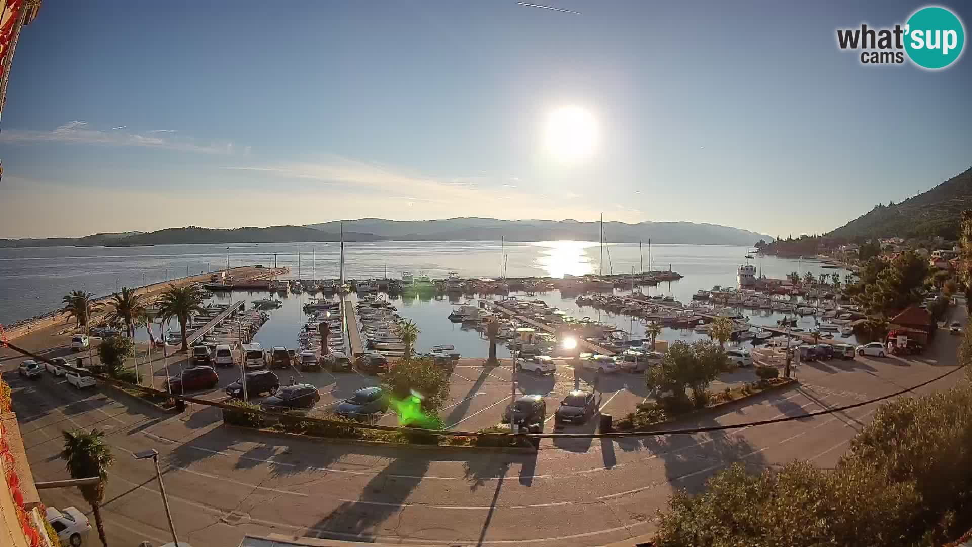 Webcam Orebić Riva – Ferry a Korčula en vivo