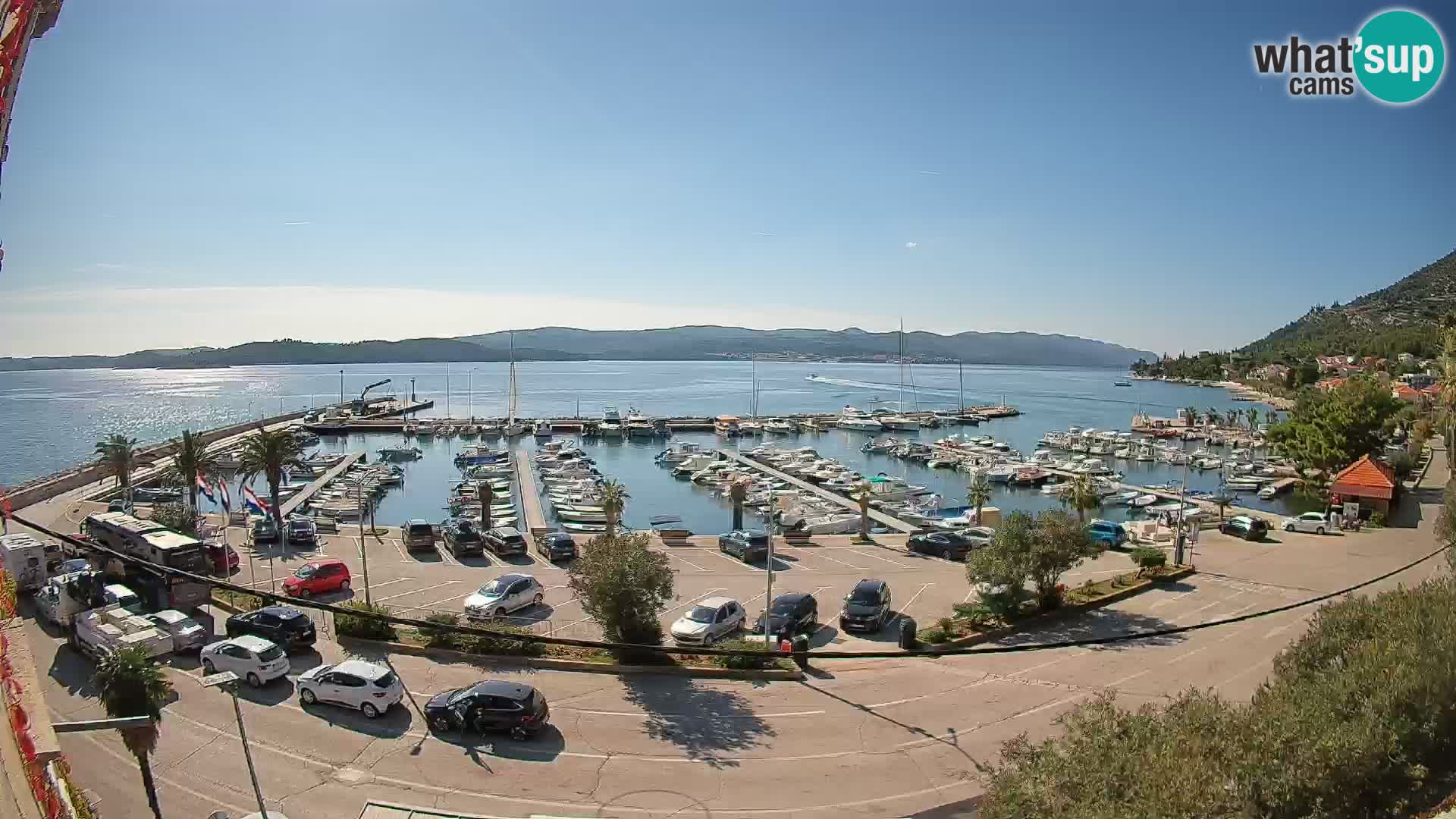 Webcam Orebić Riva – Ferry vers Korčula en direct