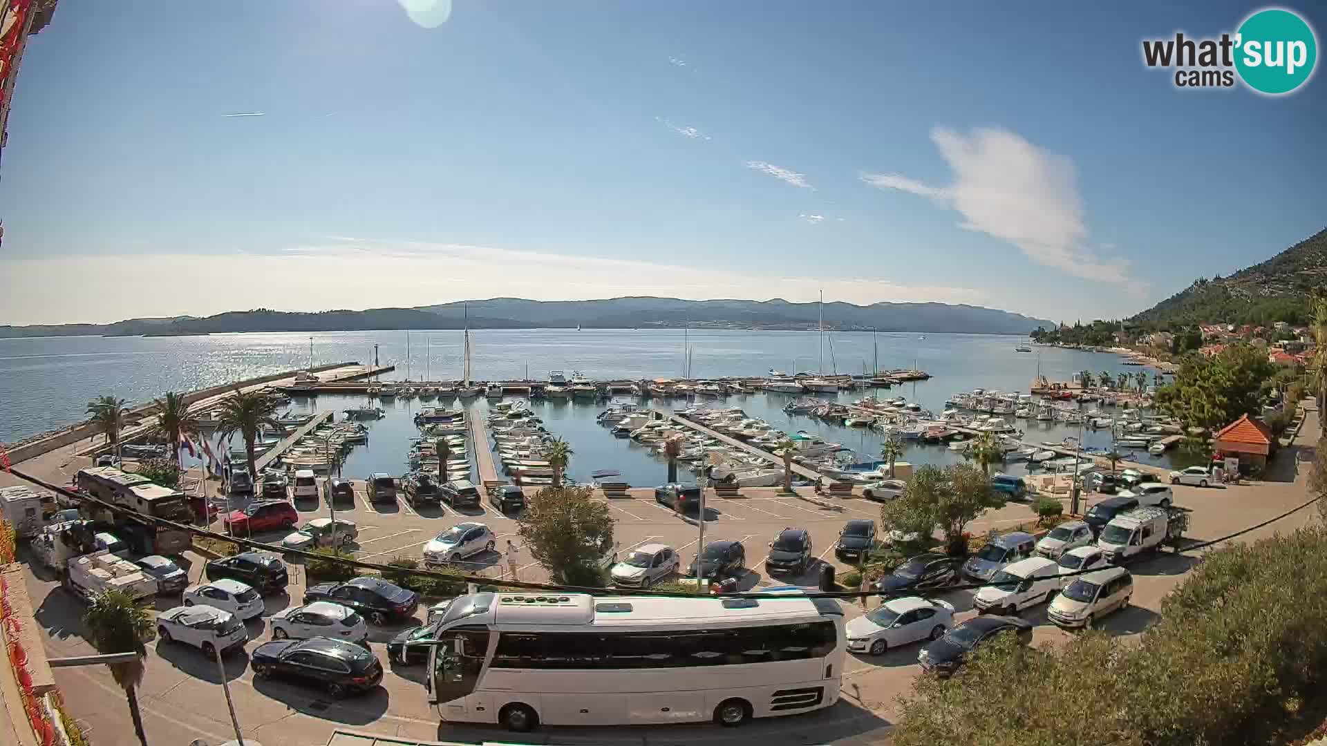 Webcam Orebić Riva – Ferry vers Korčula en direct