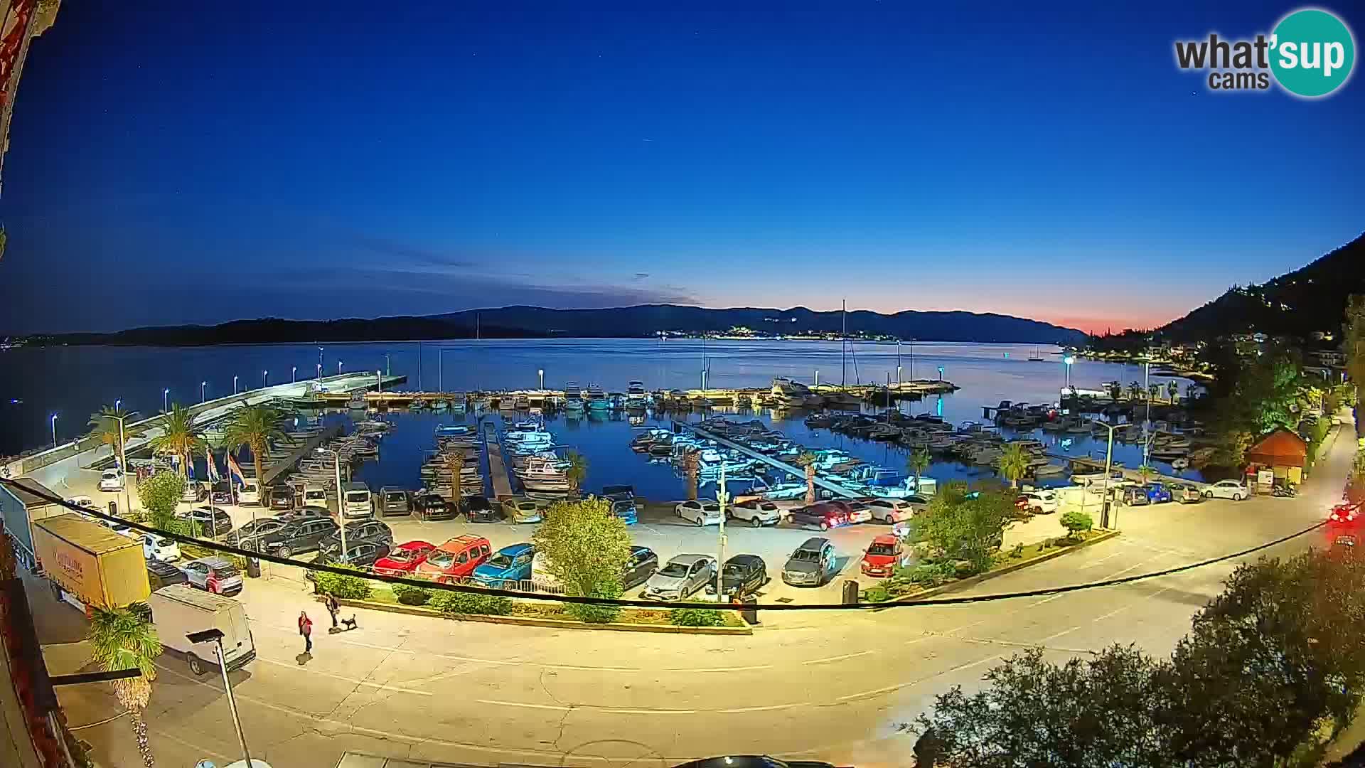 Webcam Orebić Riva – Ferry a Korčula en vivo