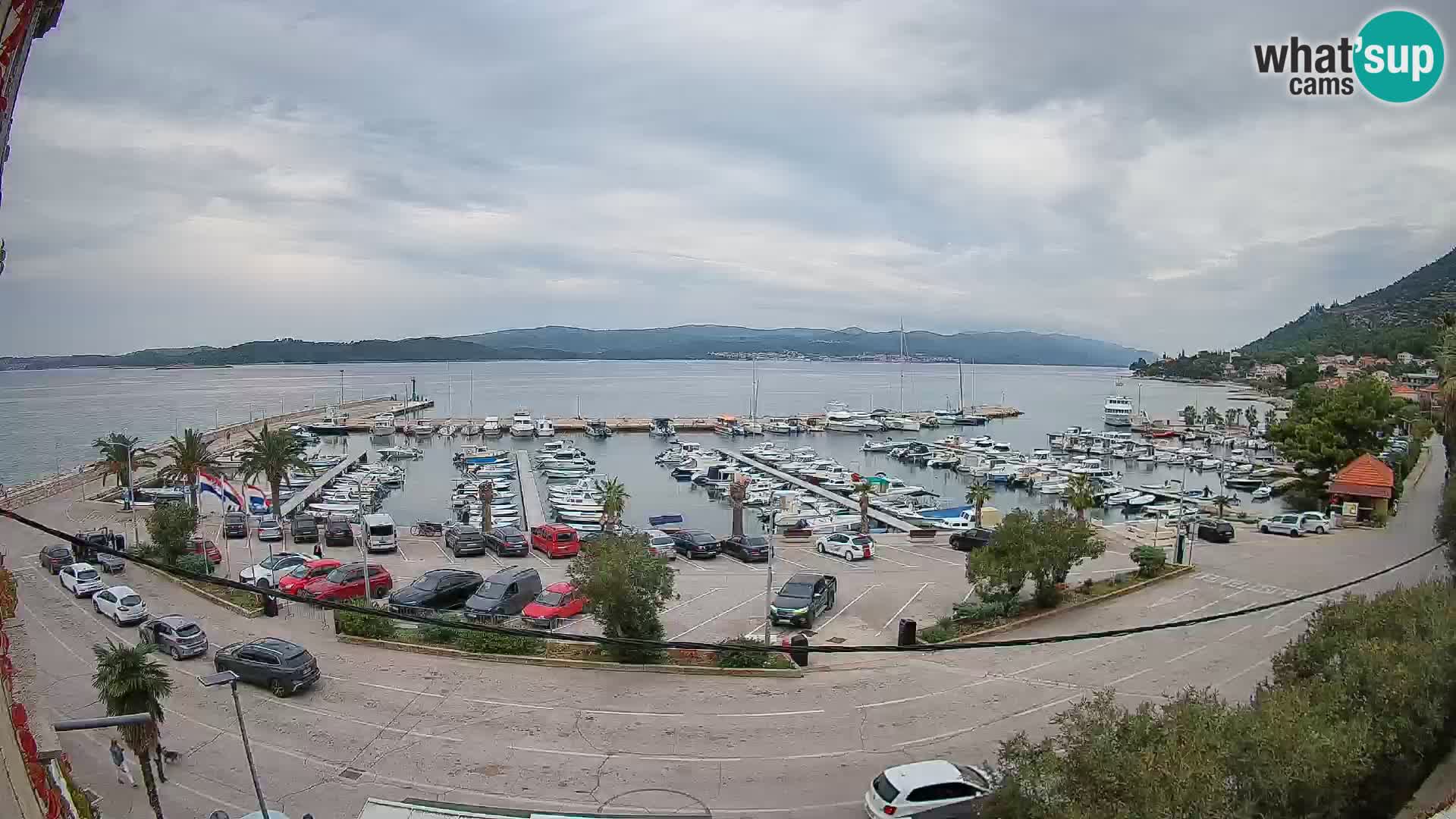 Spletna kamera Orebić Riva – Trajekt za Korčulo v živo