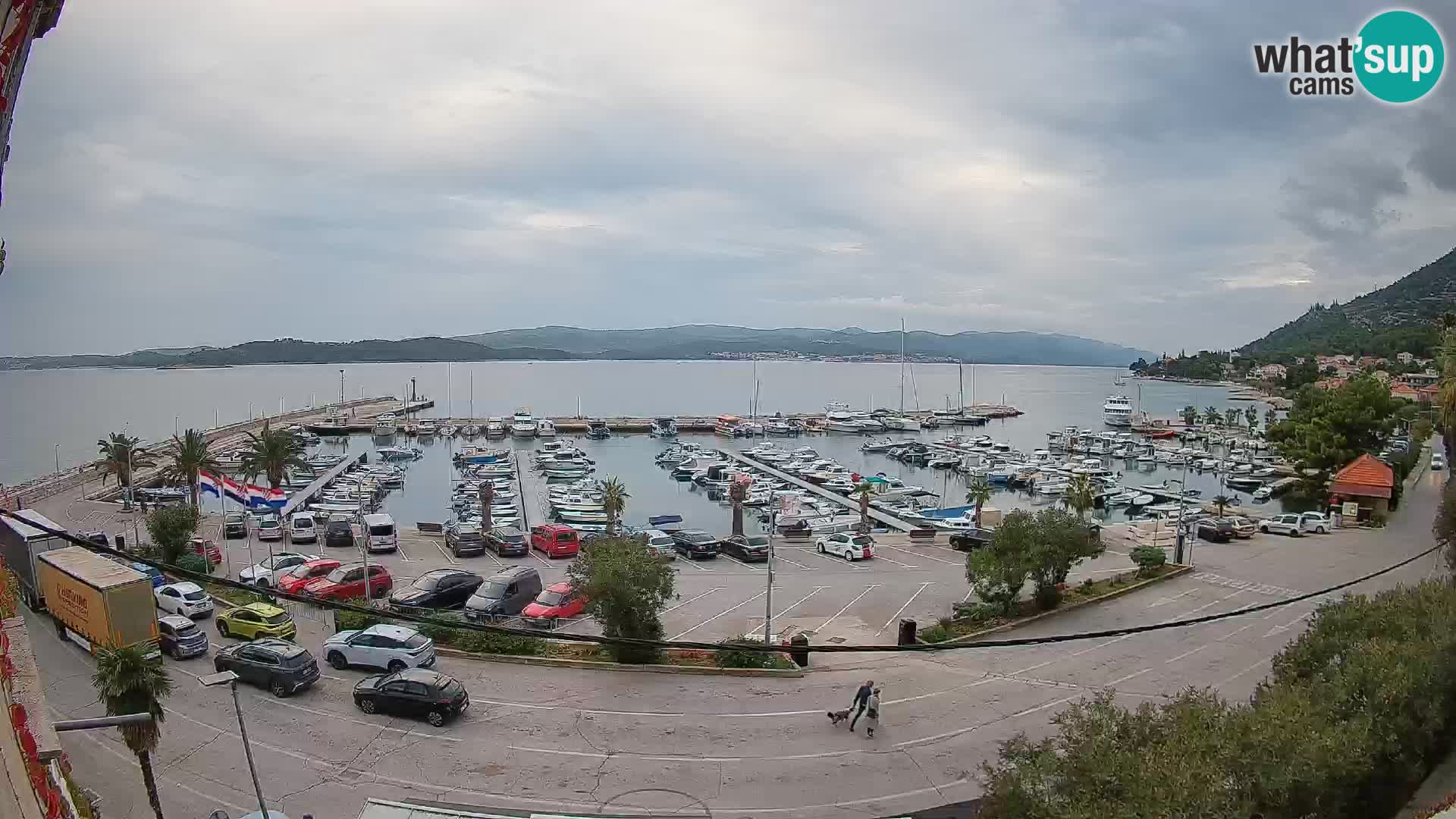 Webcam Orebić Riva – Ferry a Korčula en vivo