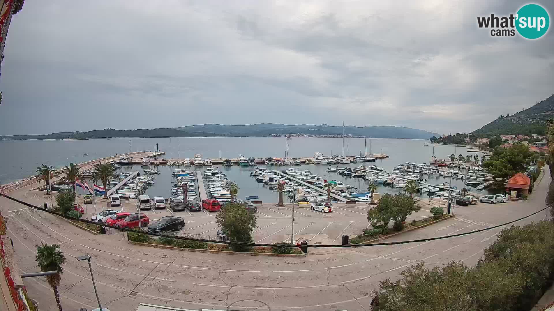 Webcam Orebić Riva – Ferry to Korčula Live