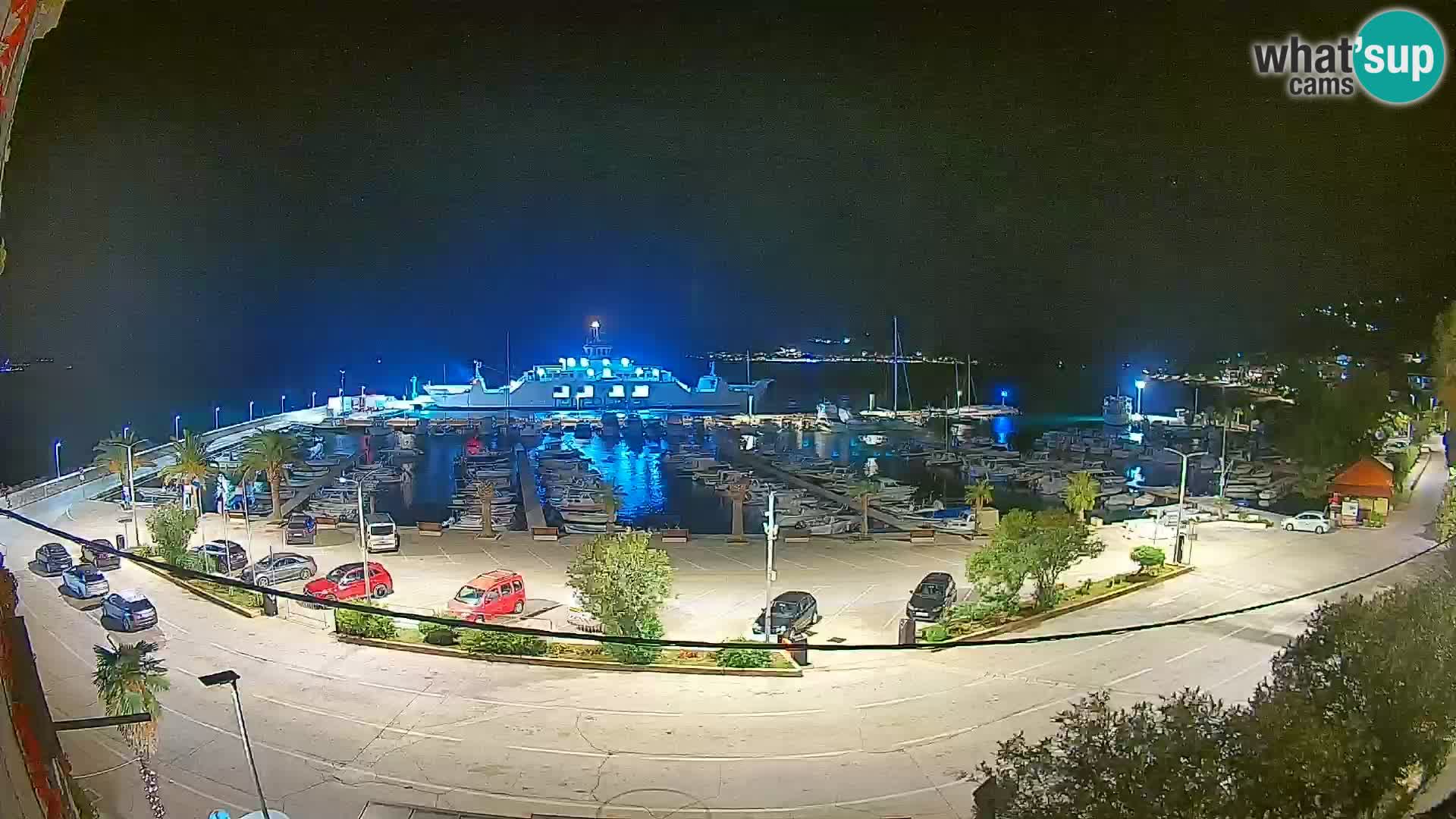 Spletna kamera Orebić Riva – Trajekt za Korčulo v živo