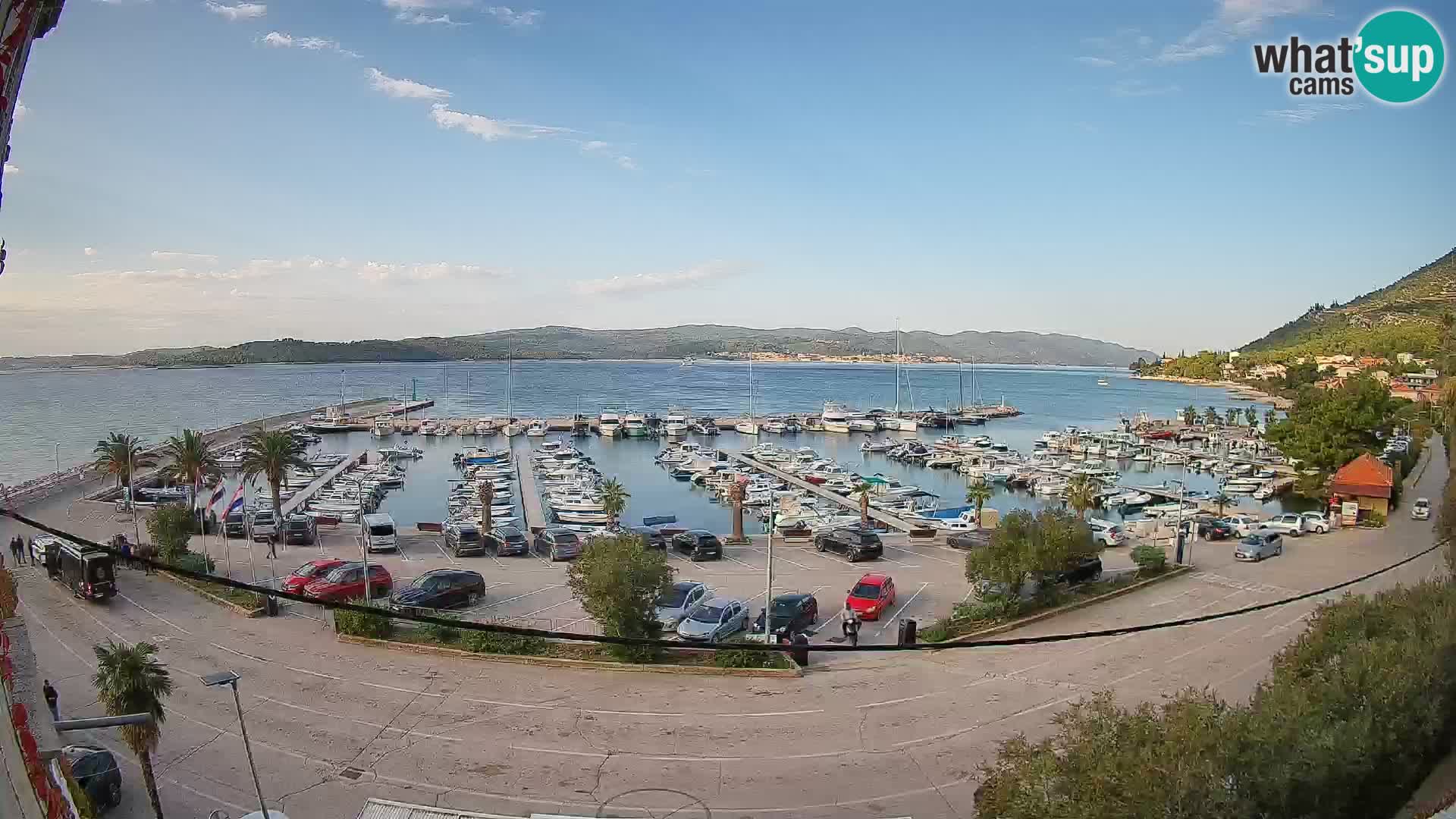 Webcam Orebić Riva – Ferry vers Korčula en direct