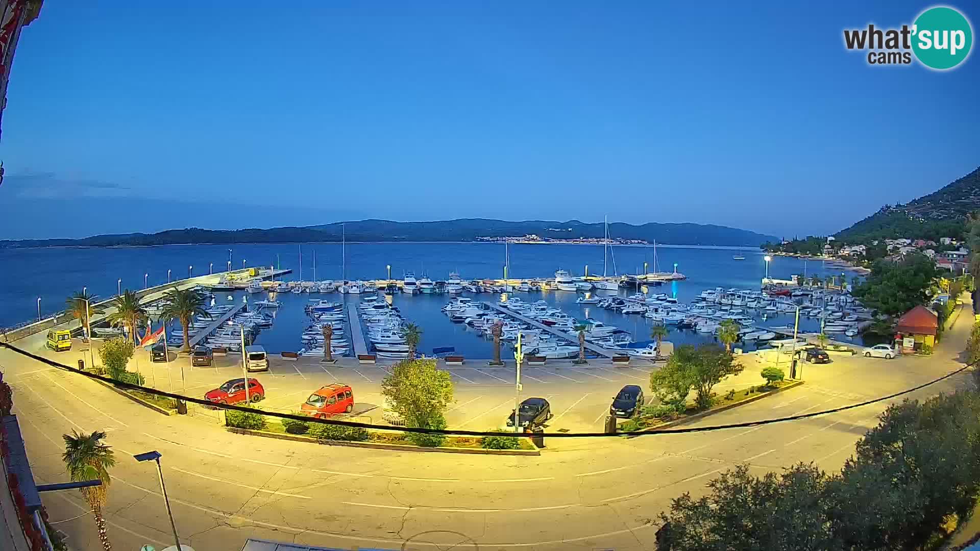 Webcam Orebić Riva – Ferry a Korčula en vivo