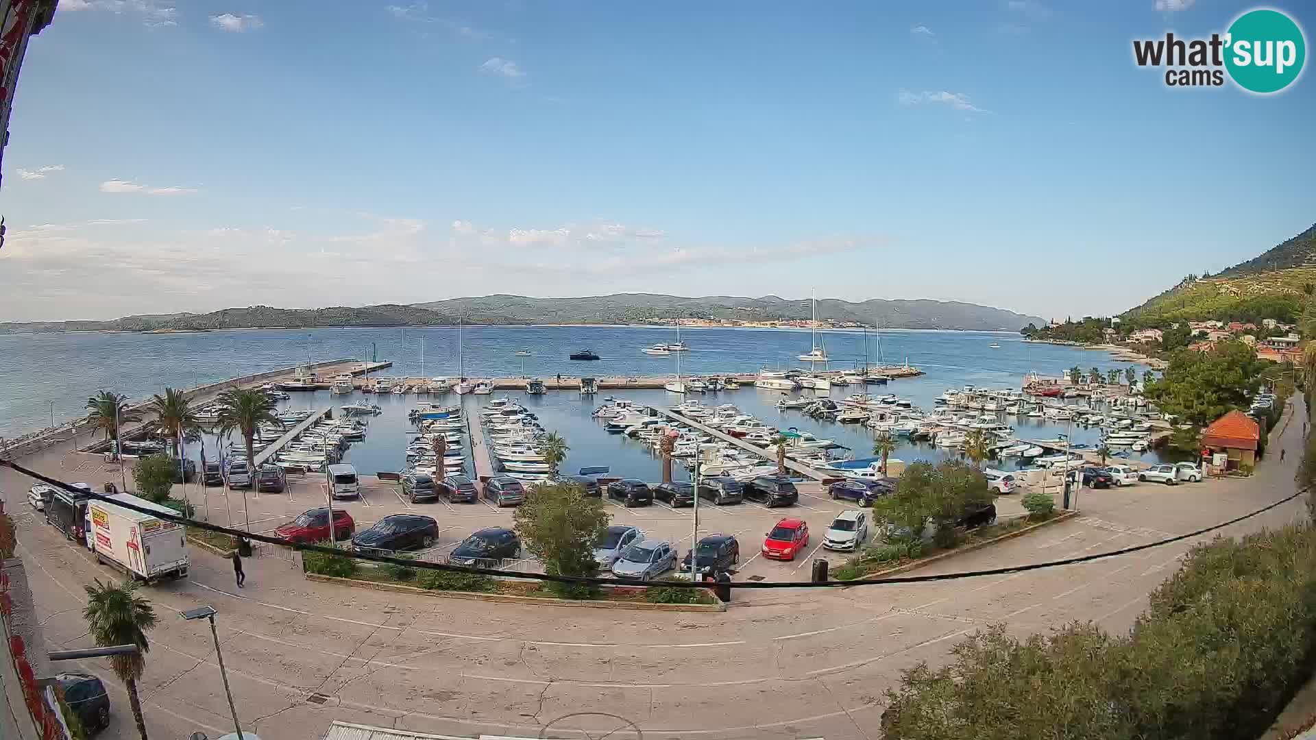 Webcam Orebić Riva – Ferry a Korčula en vivo
