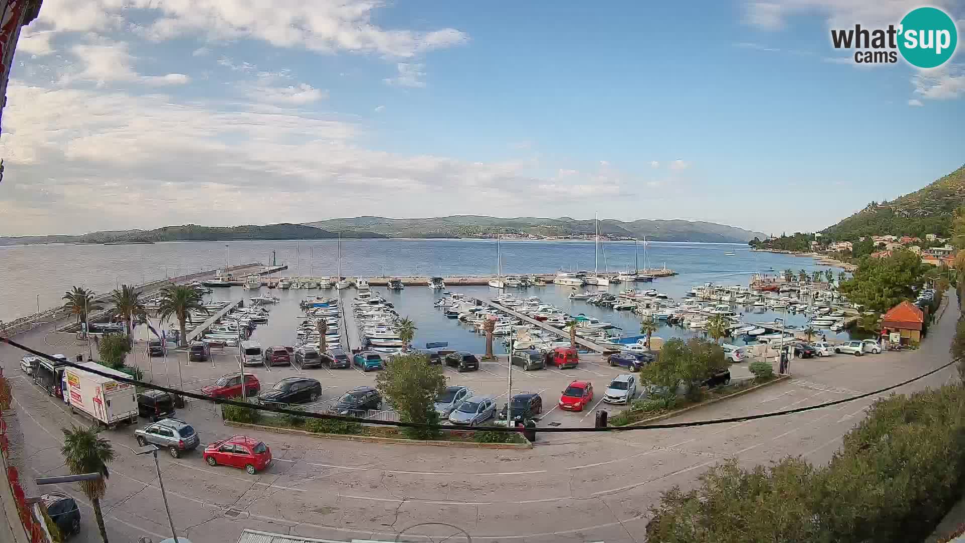 Webcam Orebić Riva – Ferry to Korčula Live