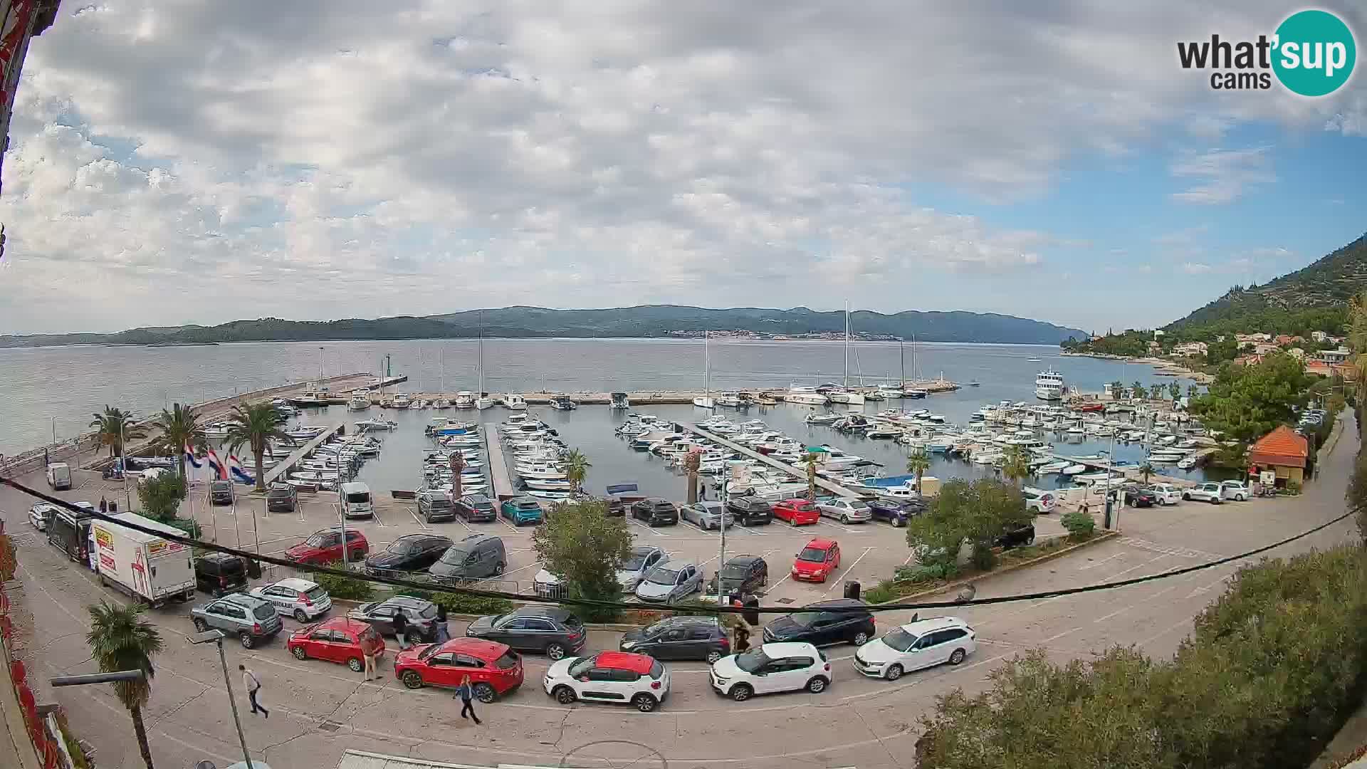 Webcam Orebić Riva – Ferry to Korčula Live