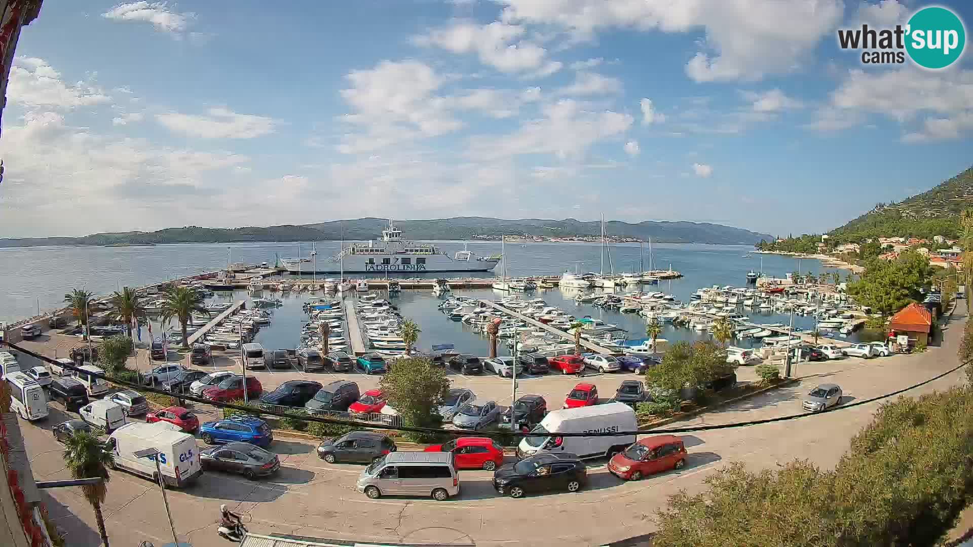 Webcam Orebić Riva – Ferry to Korčula Live