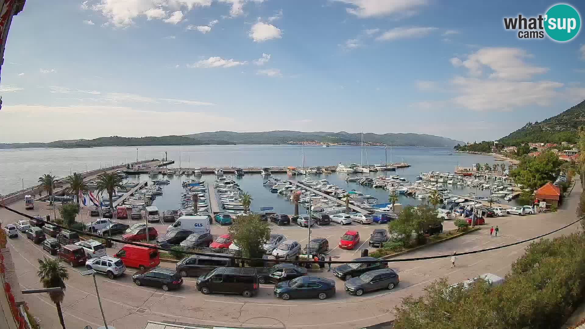 Webcam Orebić Riva – Ferry a Korčula en vivo
