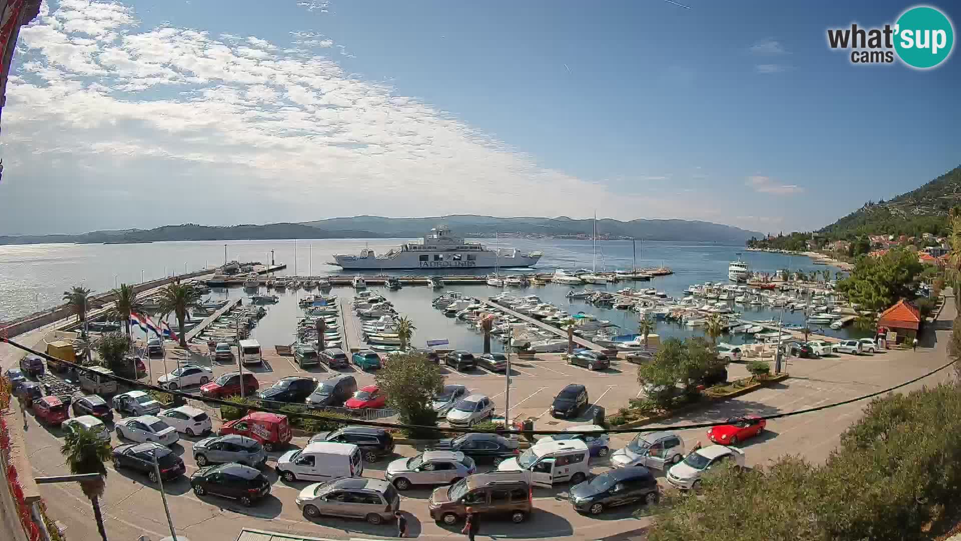 Webcam Orebić Riva – Ferry to Korčula Live