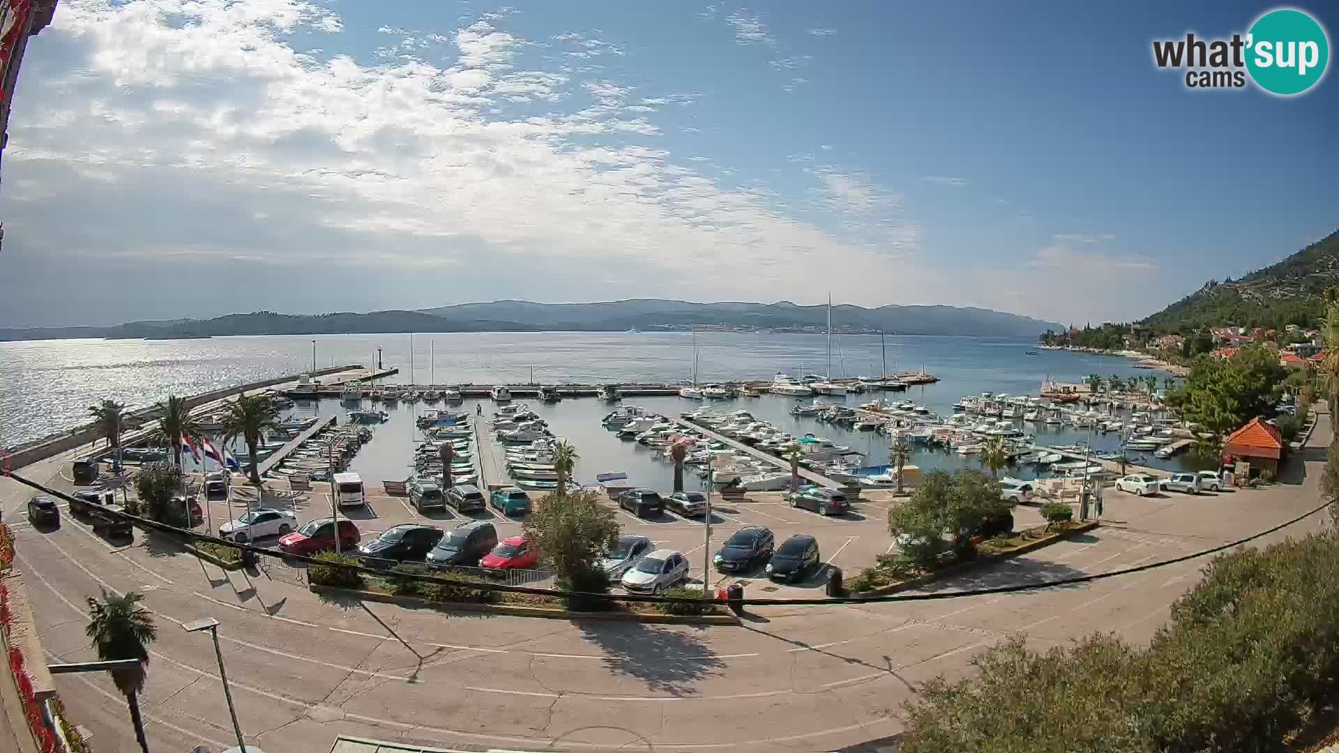 Webcam Orebić Riva – Ferry to Korčula Live