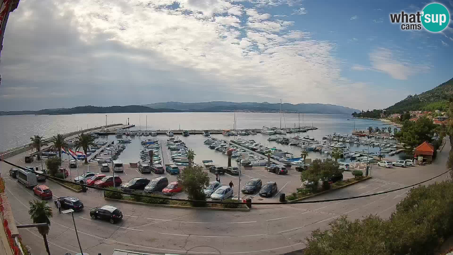 Webcam Orebić Riva – Ferry to Korčula Live