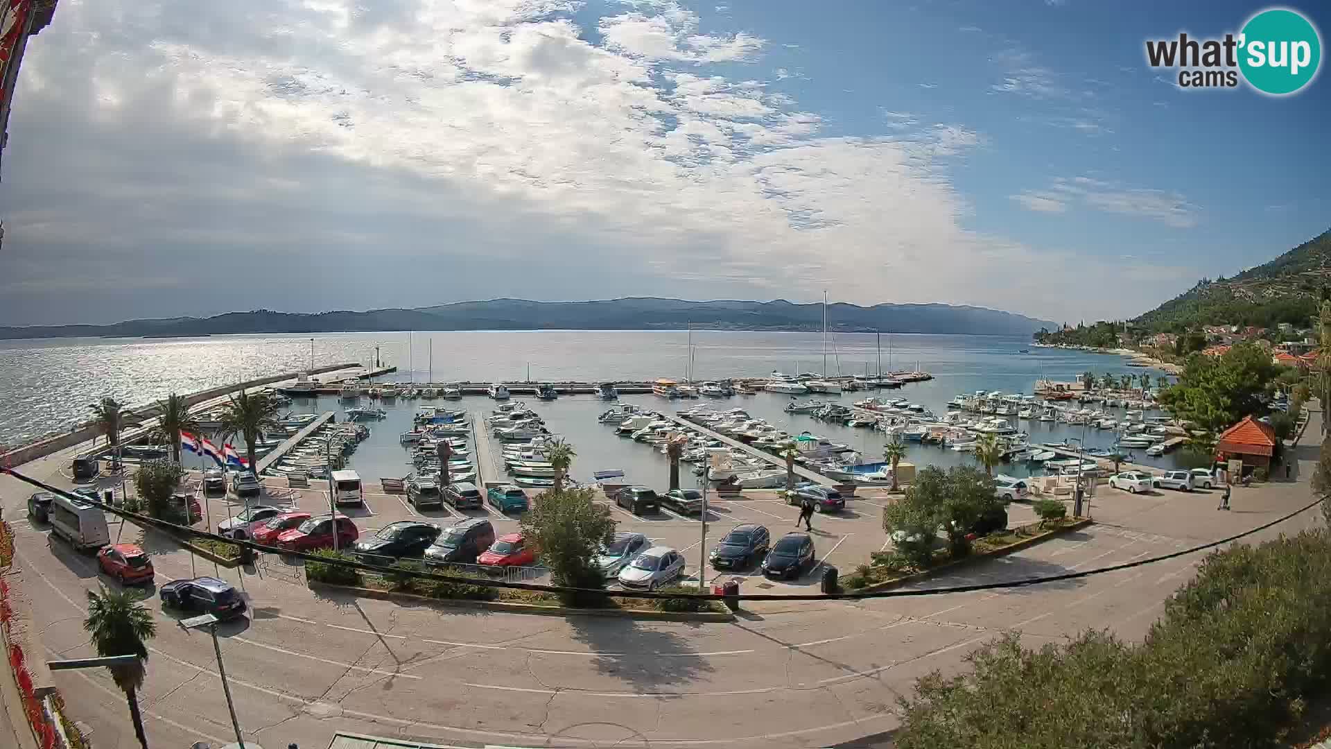 Webcam Orebić Riva – Ferry to Korčula Live