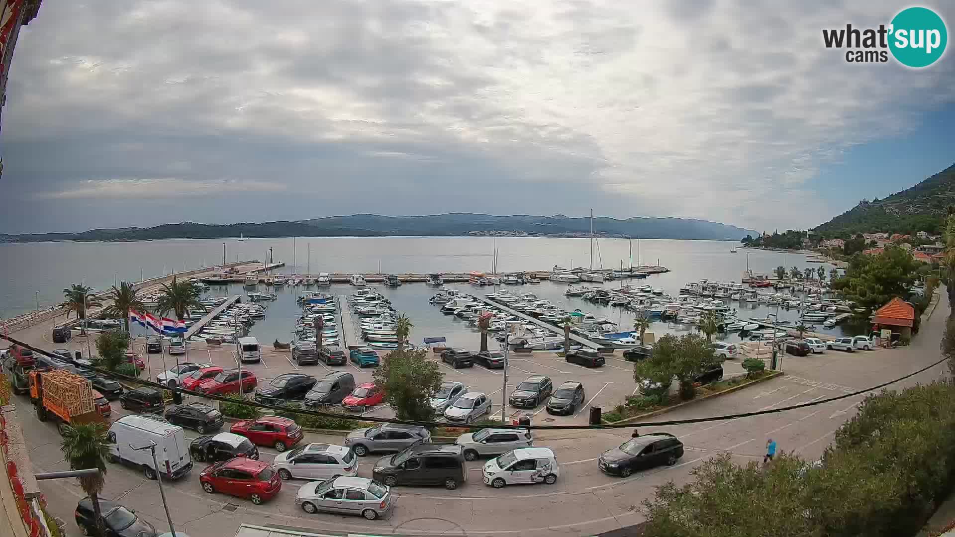 Webcam Orebić Riva – Ferry vers Korčula en direct