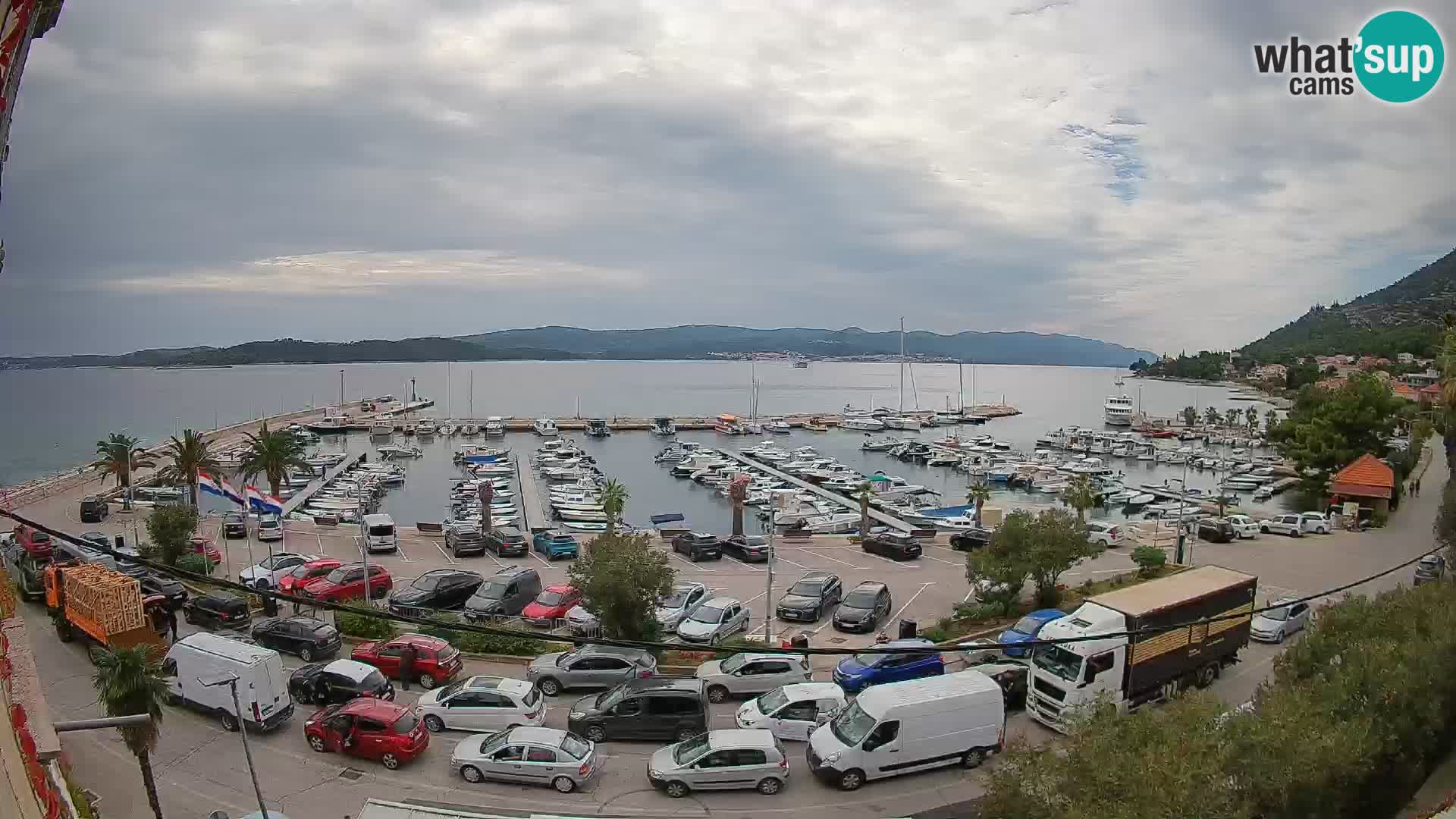 Webcam Orebić Riva – Ferry a Korčula en vivo