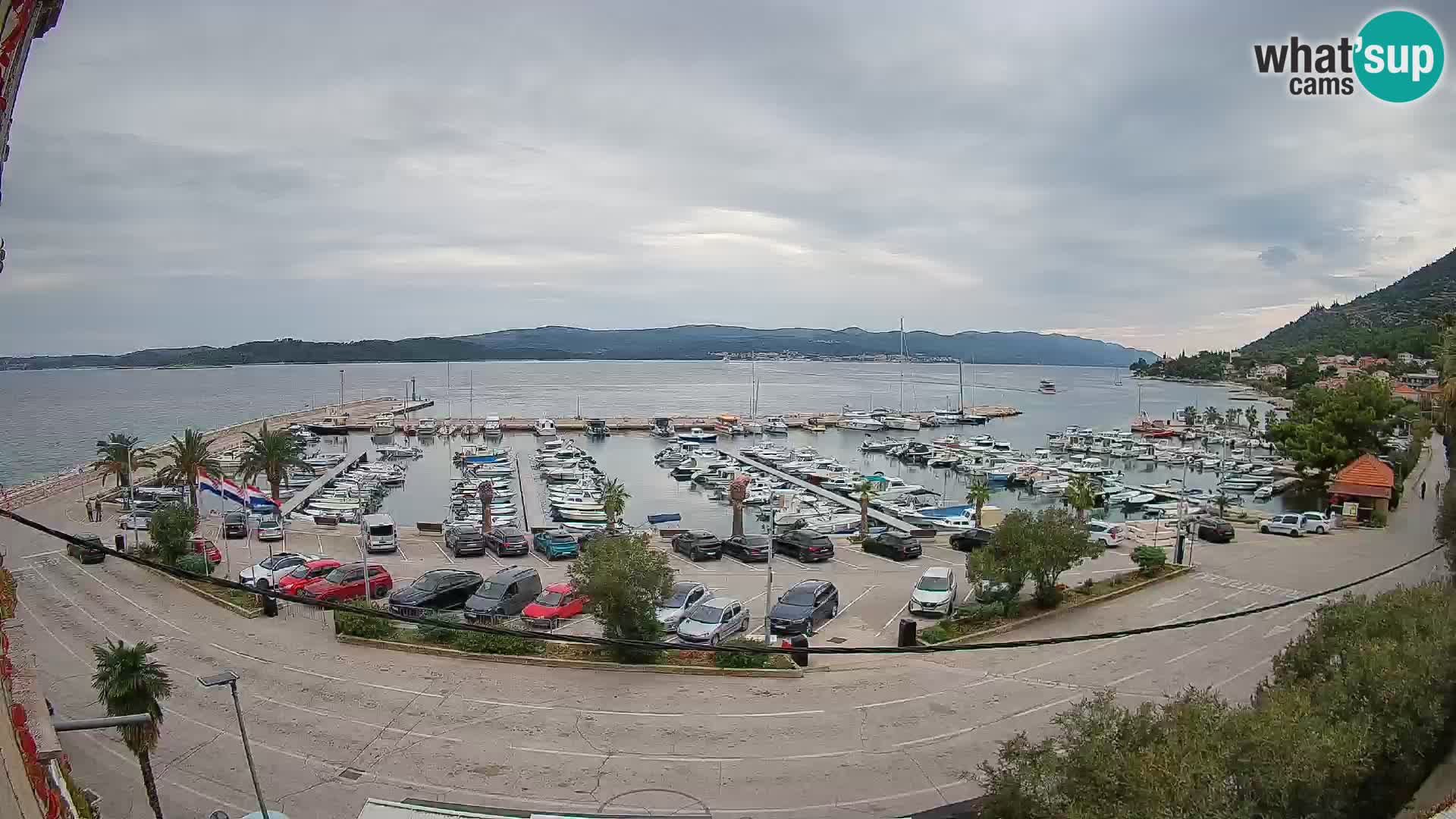 Webcam Orebić Riva – Ferry to Korčula Live