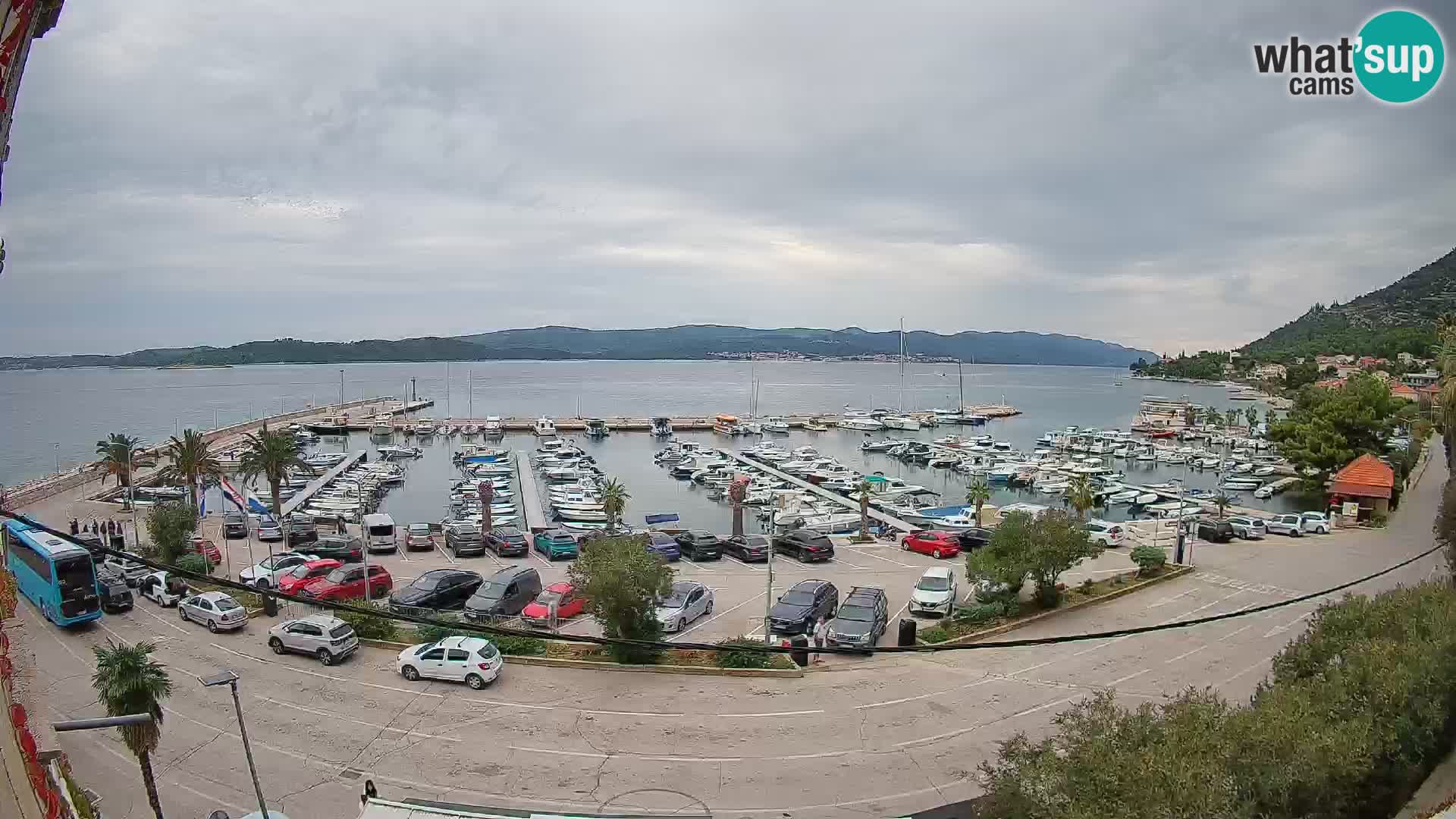 Web kamera Orebić Riva – Trajekt za Korčulu uživo