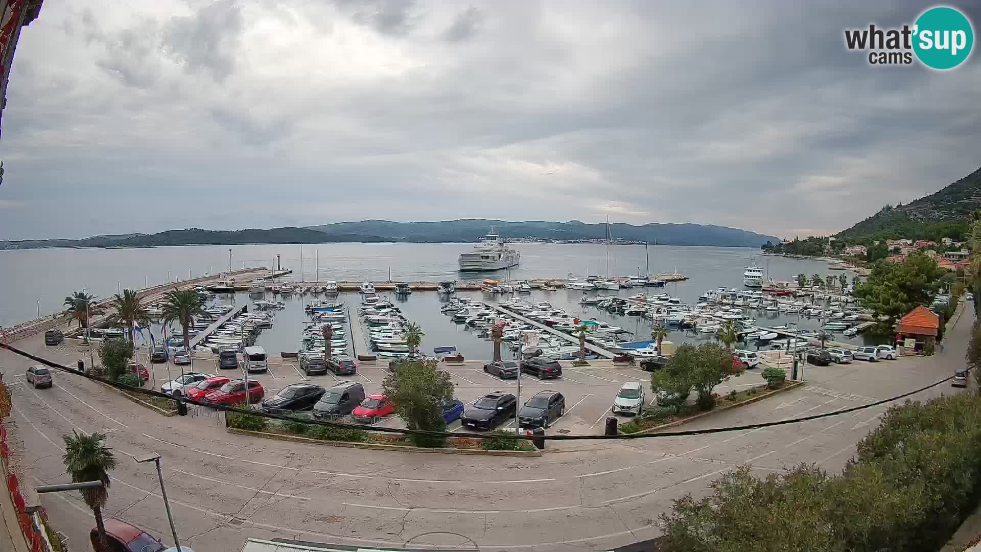 Webcam Orebić Riva – Ferry to Korčula Live
