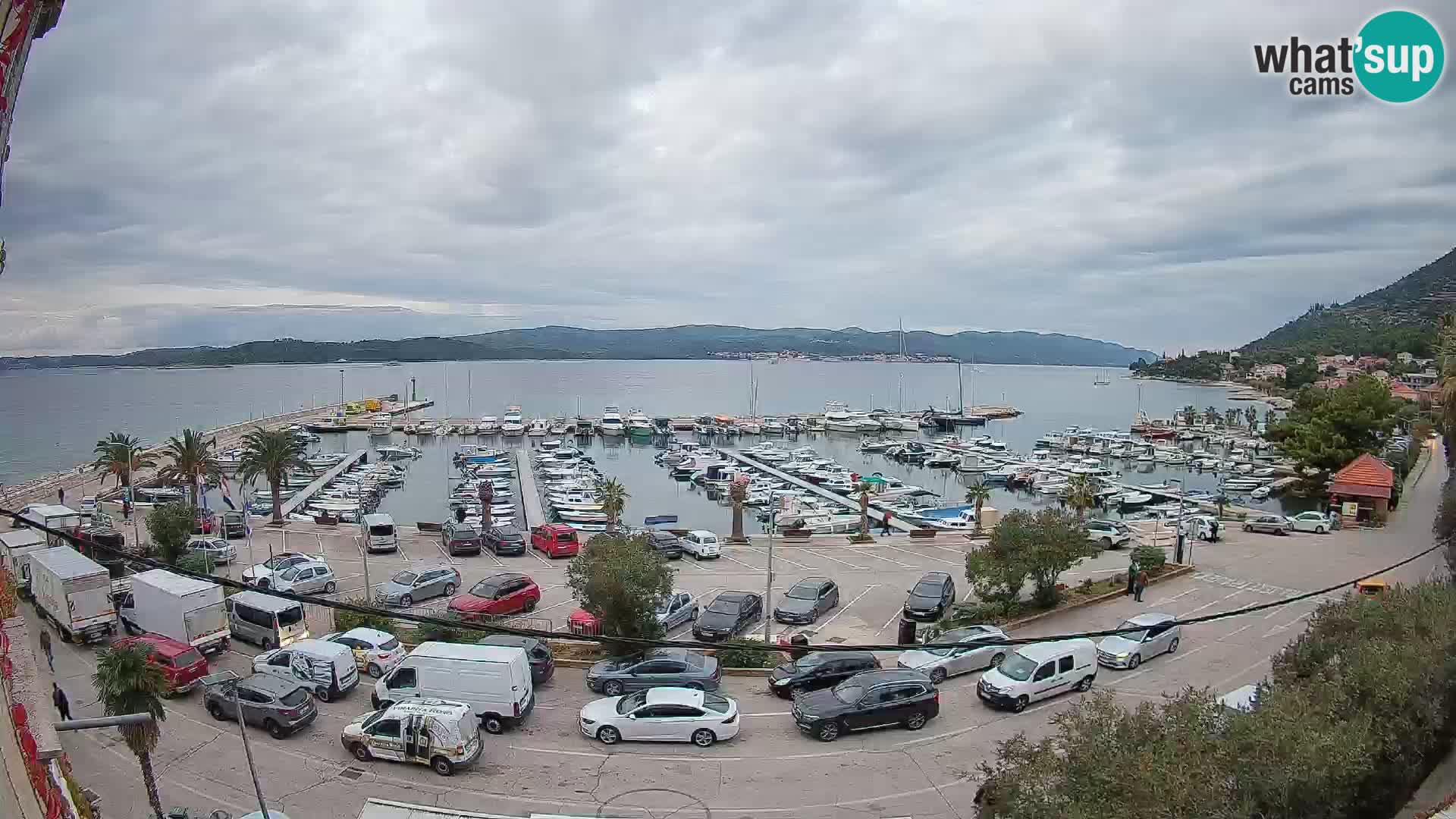Webcam Orebić Riva – Ferry to Korčula Live