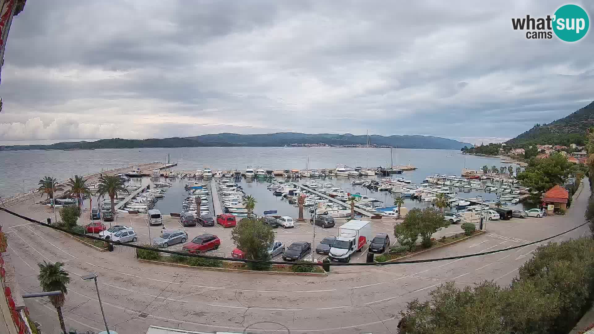 Spletna kamera Orebić Riva – Trajekt za Korčulo v živo