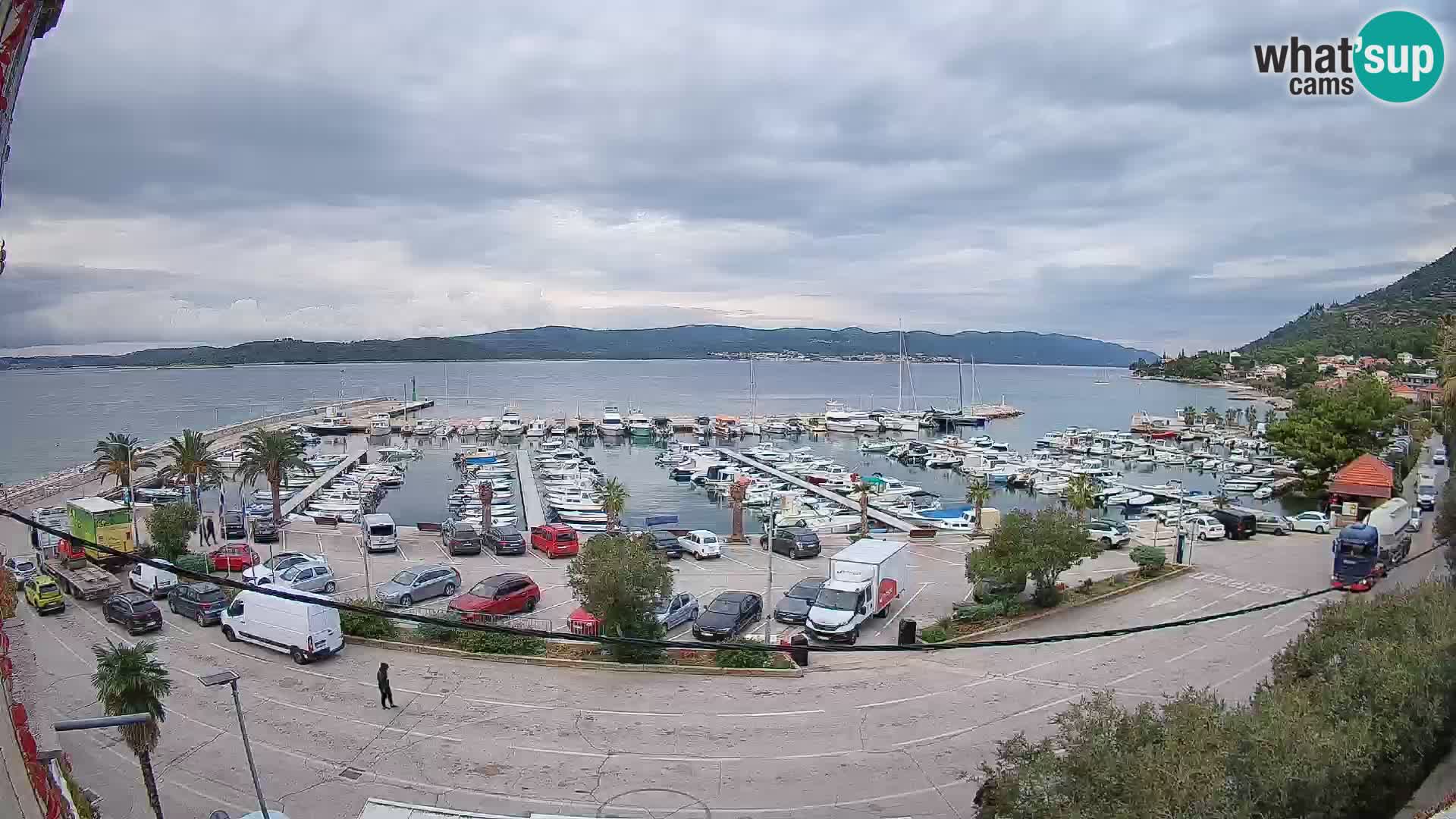 Webcam Orebić Riva – Ferry a Korčula en vivo
