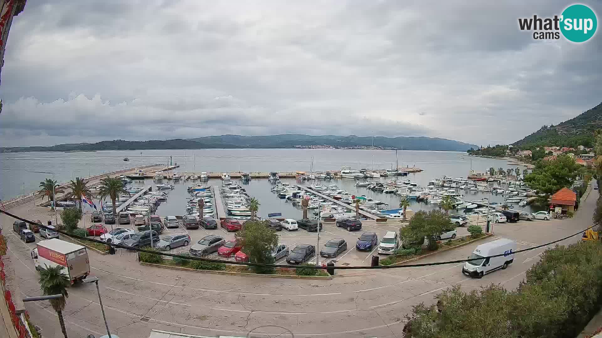 Webcam Orebić Riva – Ferry to Korčula Live