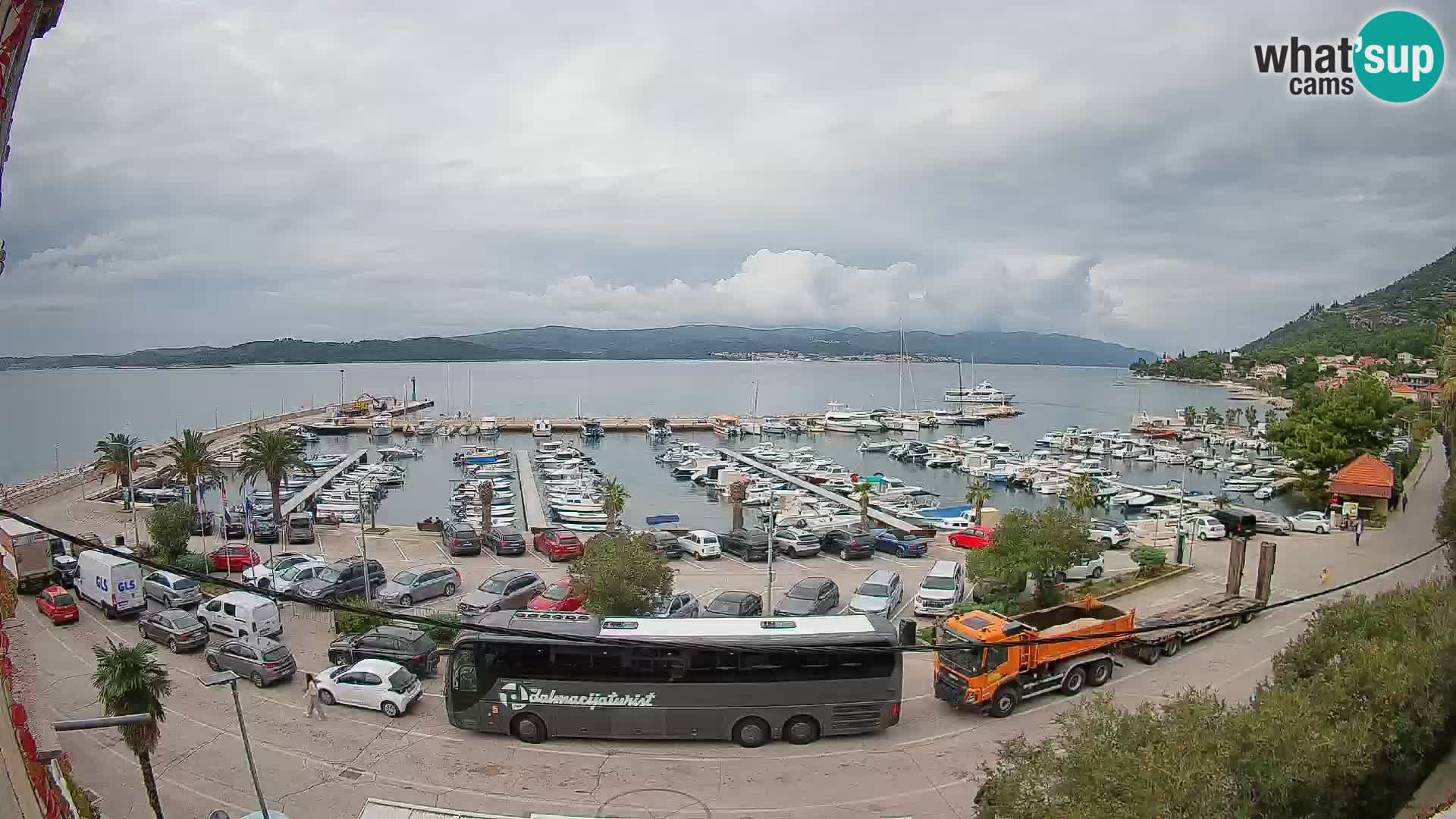 Webcam Orebić Riva – Ferry to Korčula Live