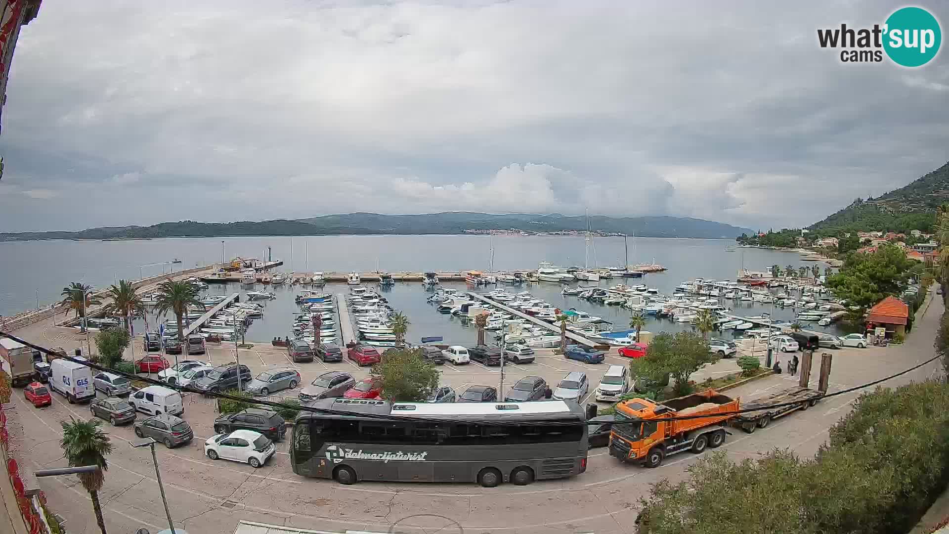 Webcam Orebić Riva – Ferry to Korčula Live