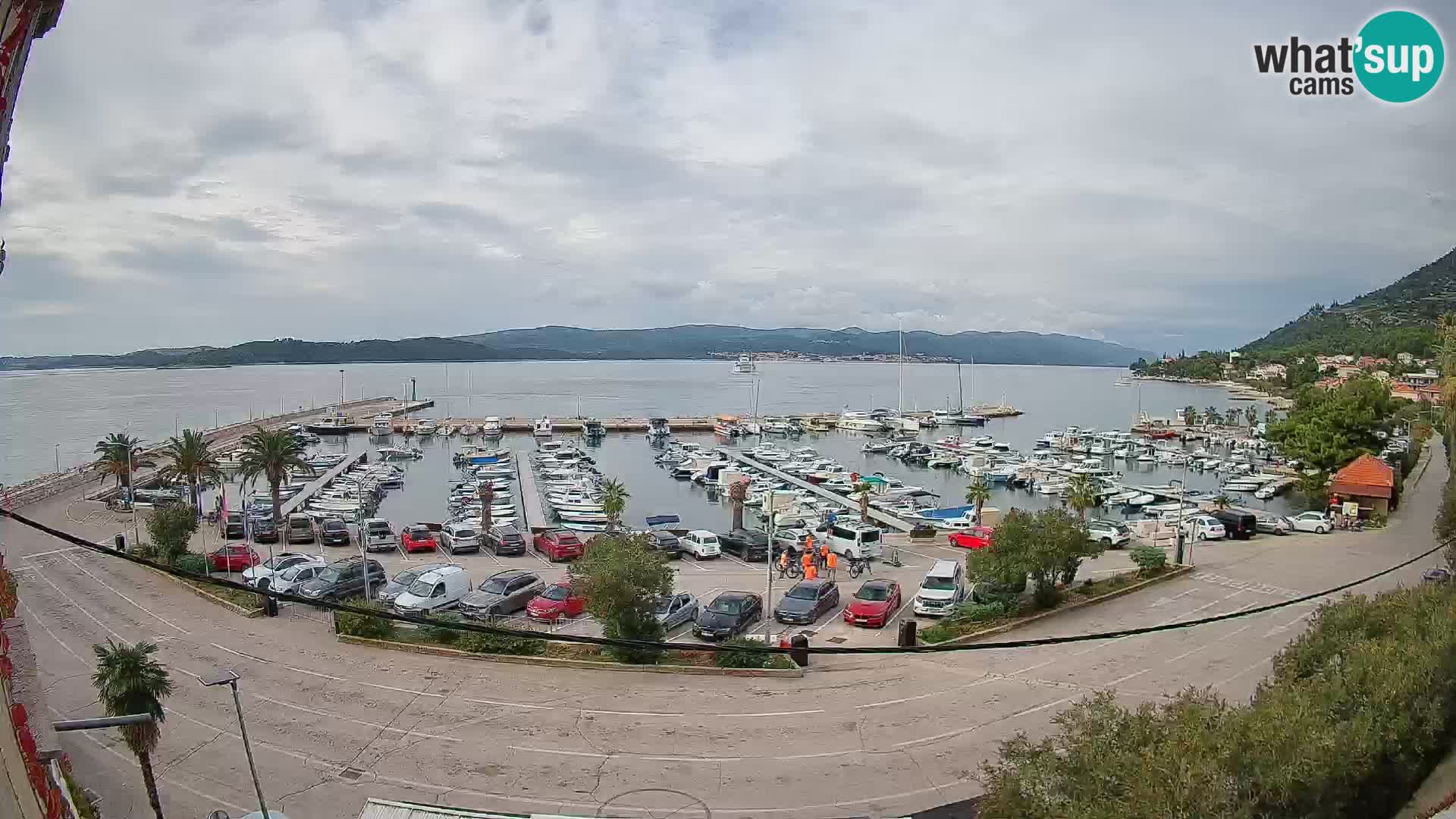 Webcam Orebić Riva – Ferry a Korčula en vivo