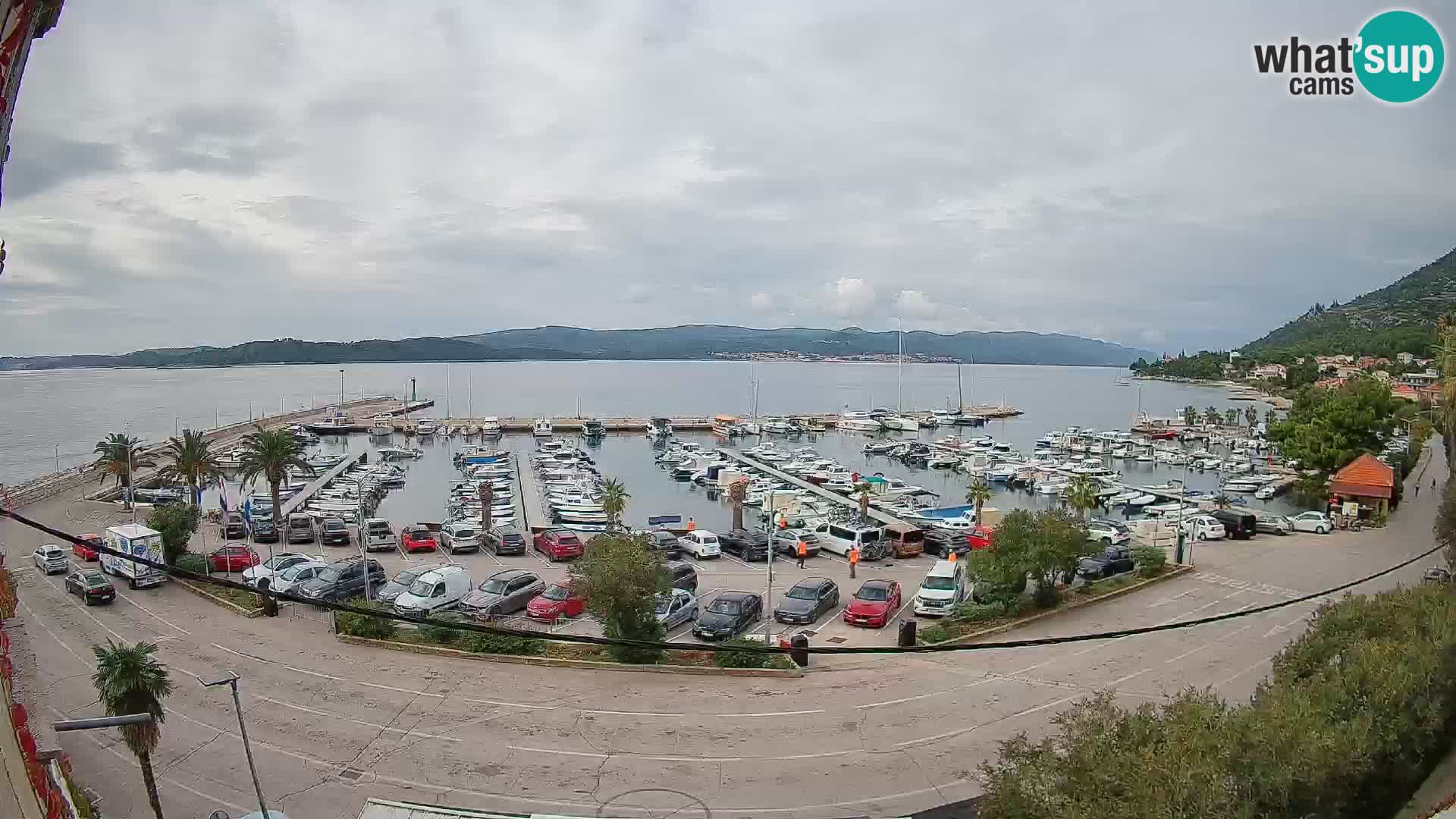 Webcam Orebić Riva – Ferry to Korčula Live