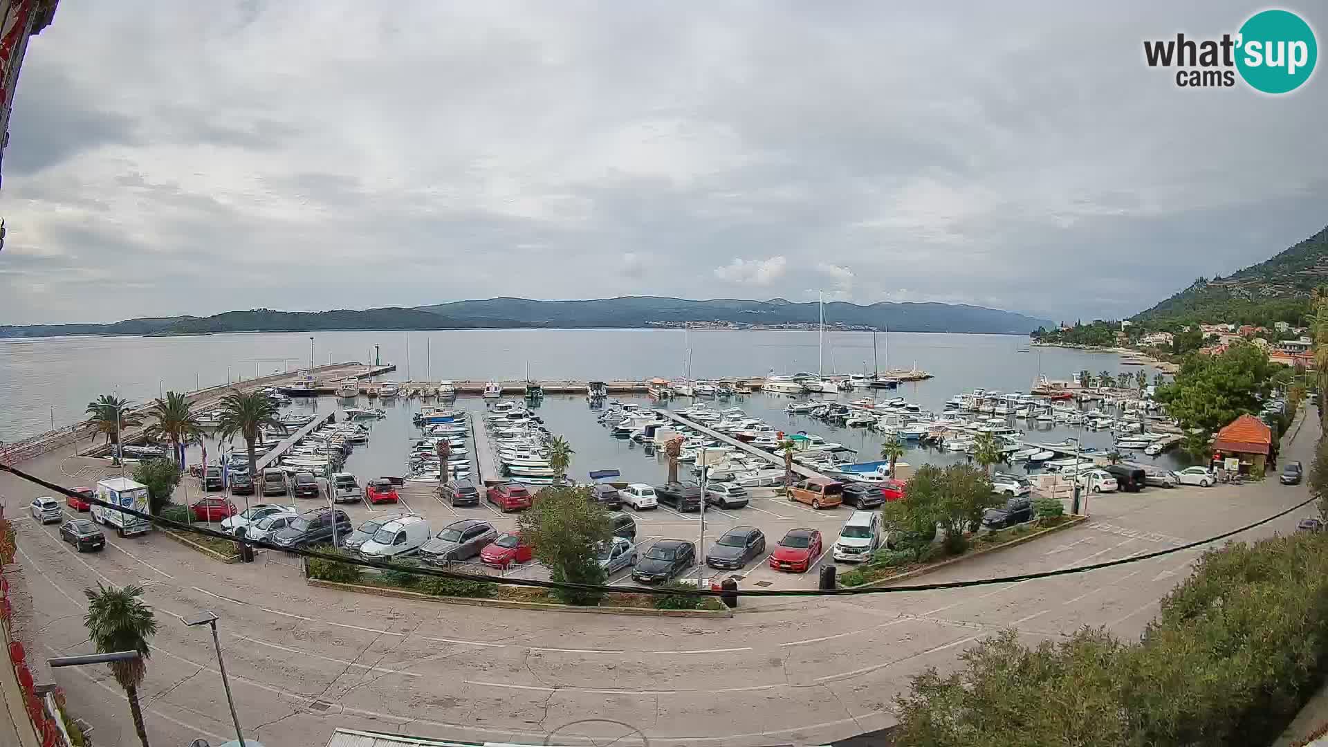 Webcam Orebić Riva – Ferry to Korčula Live