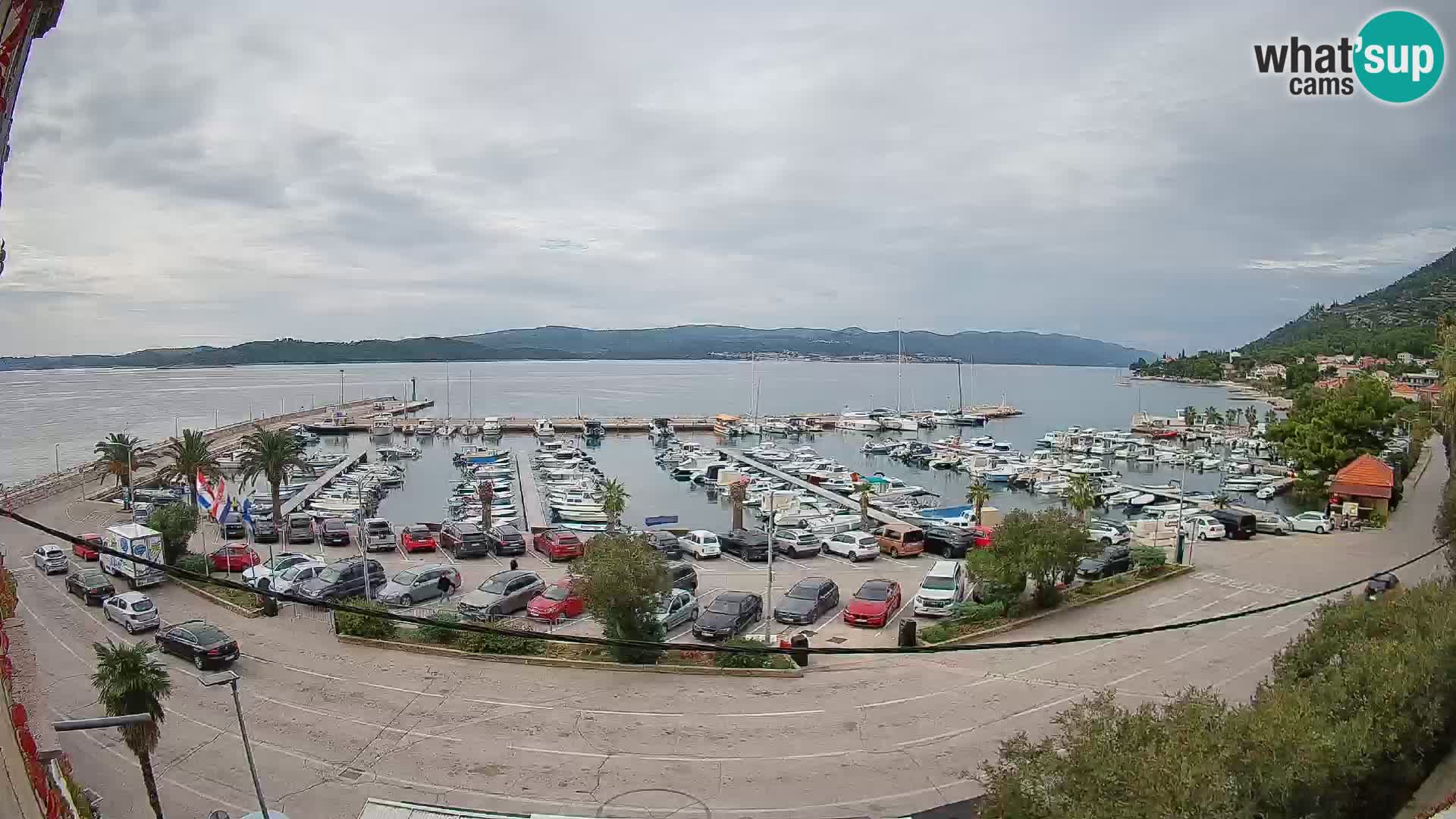 Webcam Orebić Riva – Ferry a Korčula en vivo