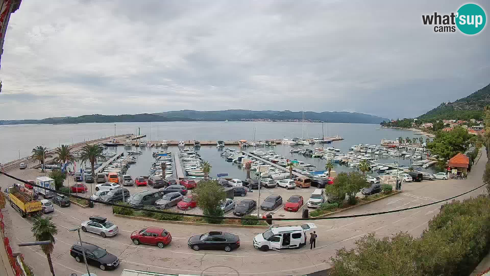 Web kamera Orebić Riva – Trajekt za Korčulu uživo