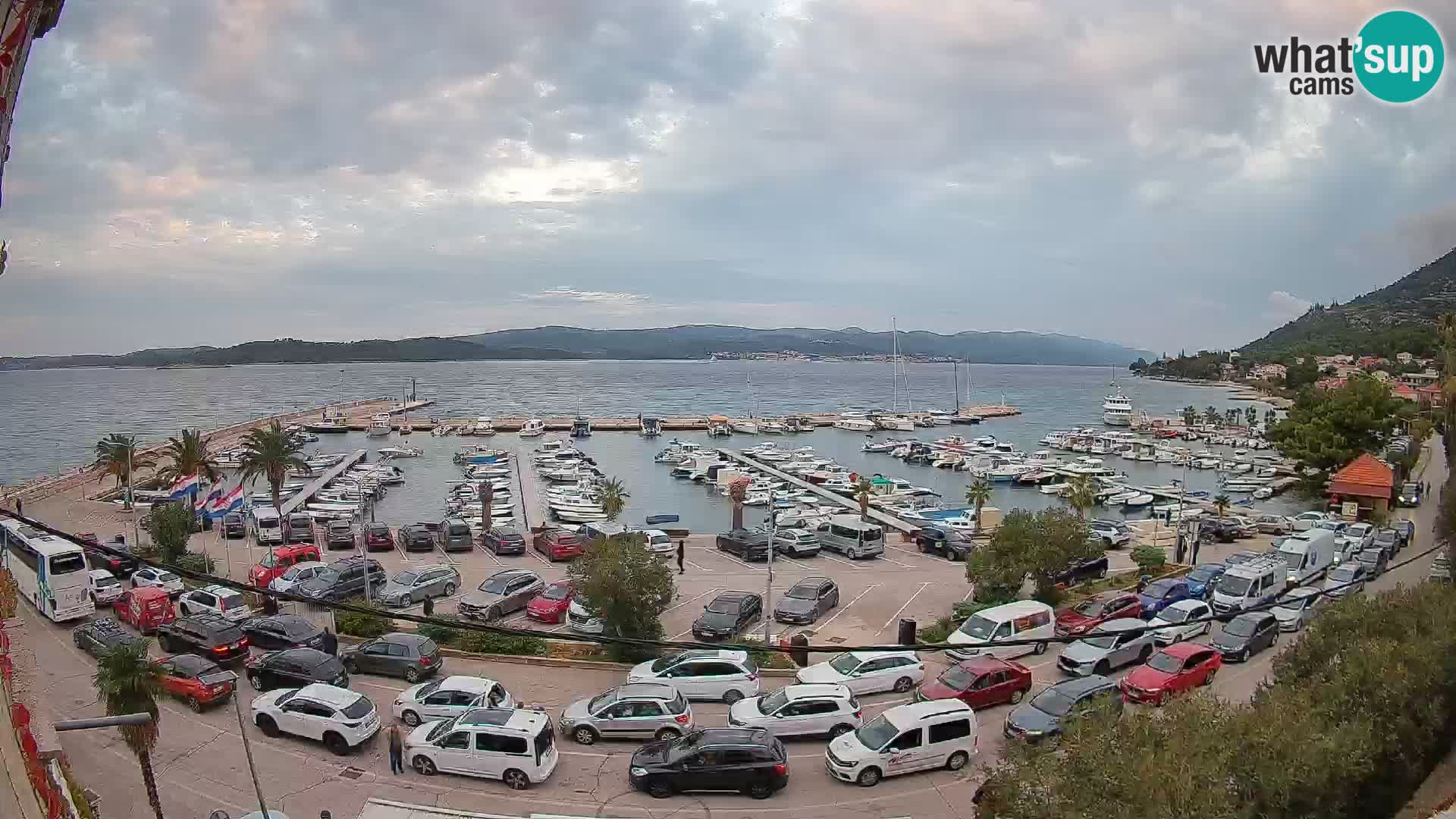 Webcam Orebić Riva – Ferry to Korčula Live