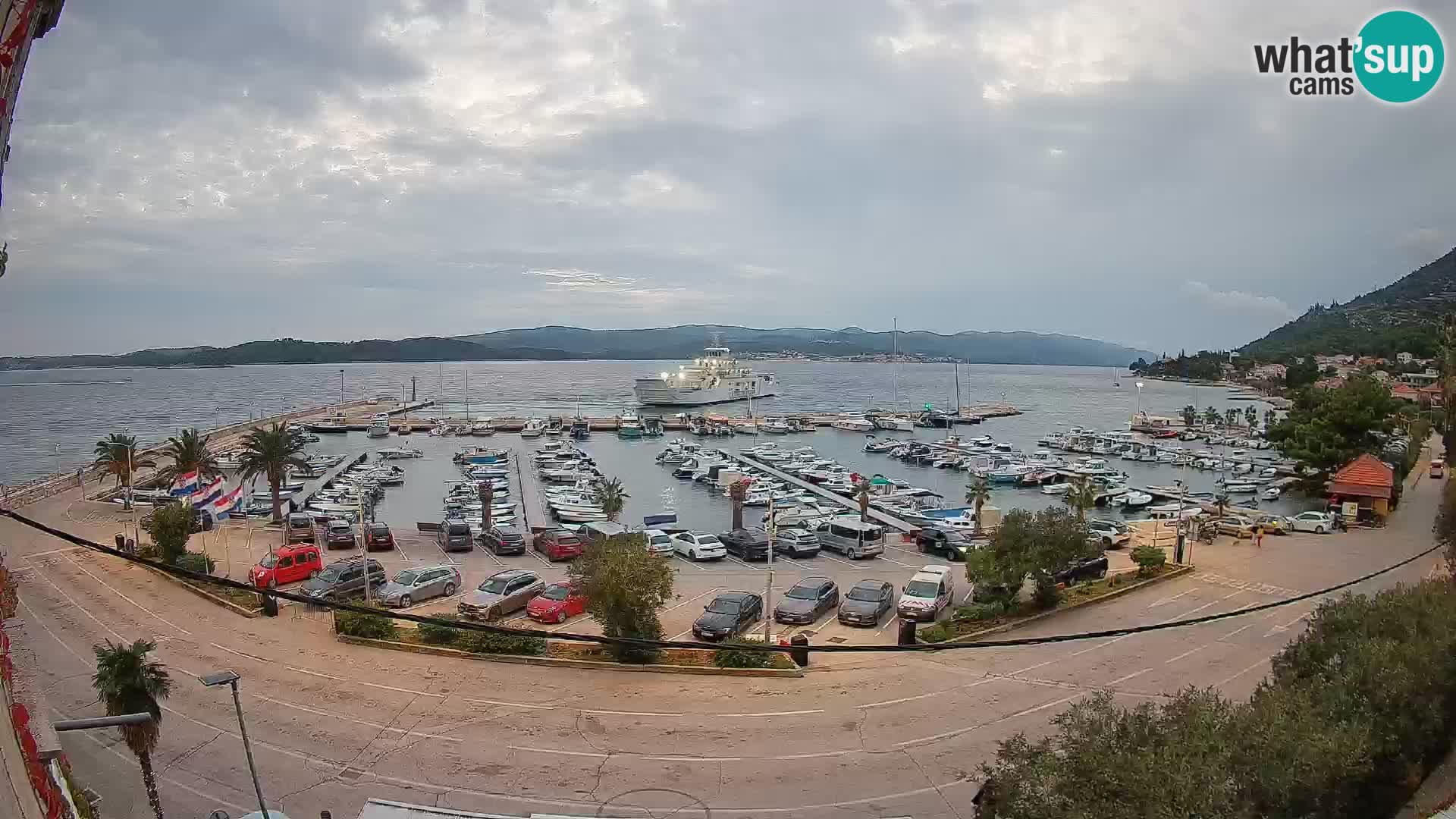 Webcam Orebić Riva – Ferry vers Korčula en direct