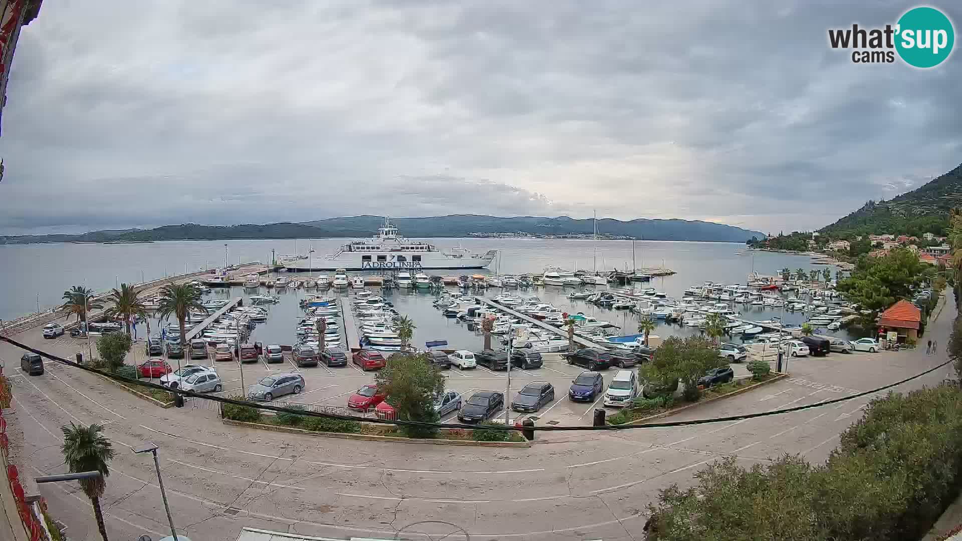 Webcam Orebić Riva – Ferry vers Korčula en direct