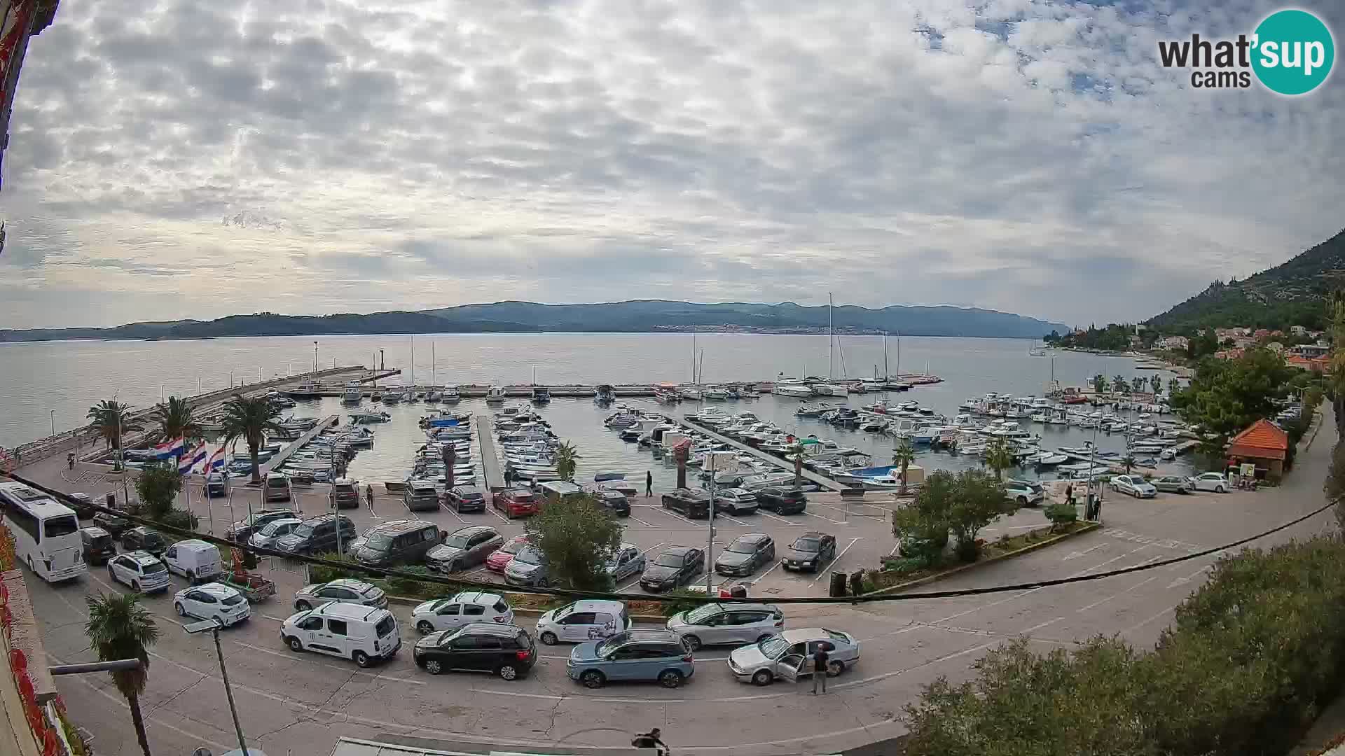 Webcam Orebić Riva – Ferry to Korčula Live
