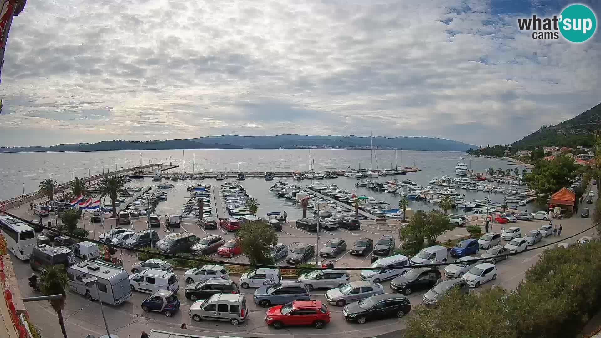Webcam Orebić Riva – Ferry to Korčula Live
