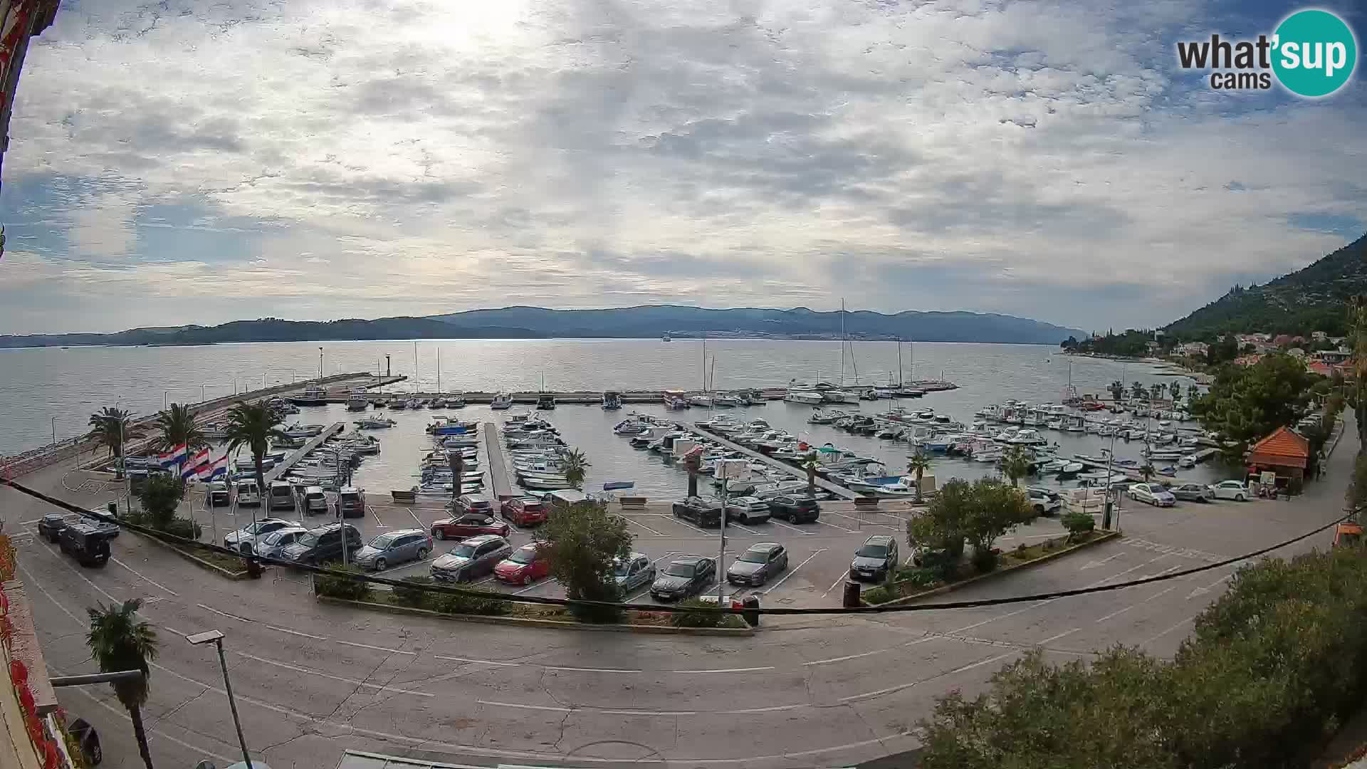 Webcam Orebić Riva – Ferry a Korčula en vivo