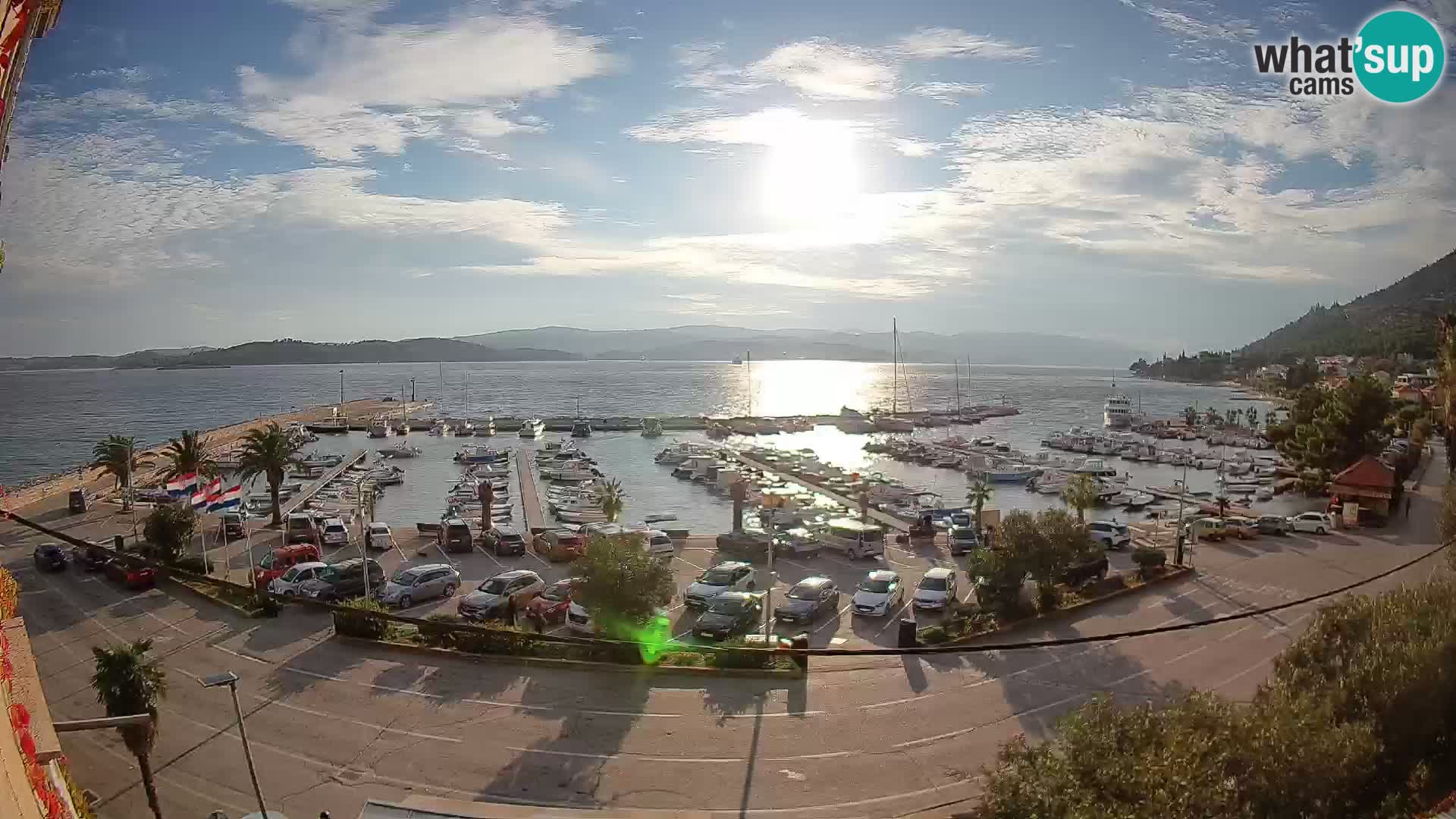 Webcam Orebić Riva – Ferry vers Korčula en direct