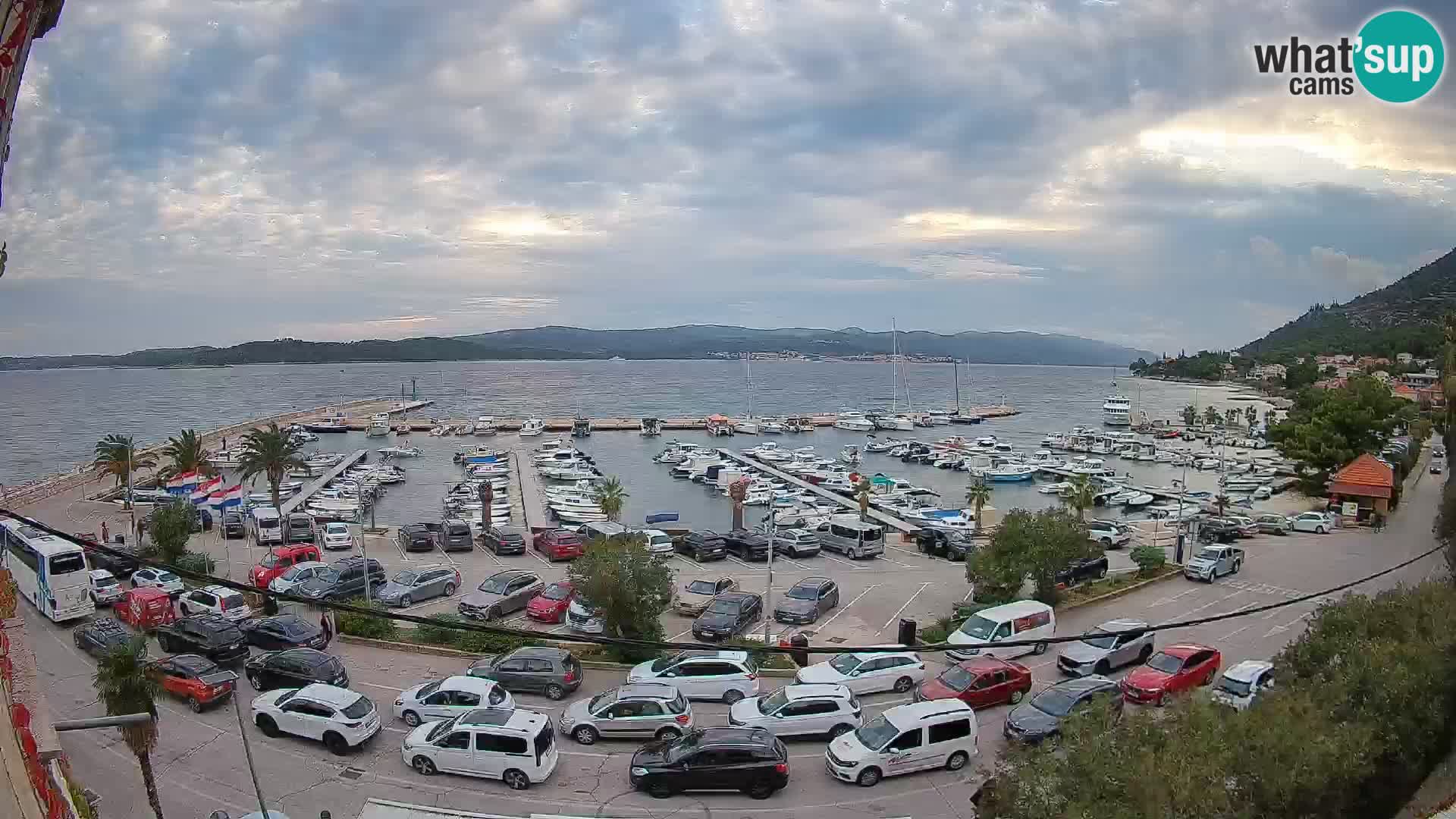 Webcam Orebić Riva – Ferry vers Korčula en direct