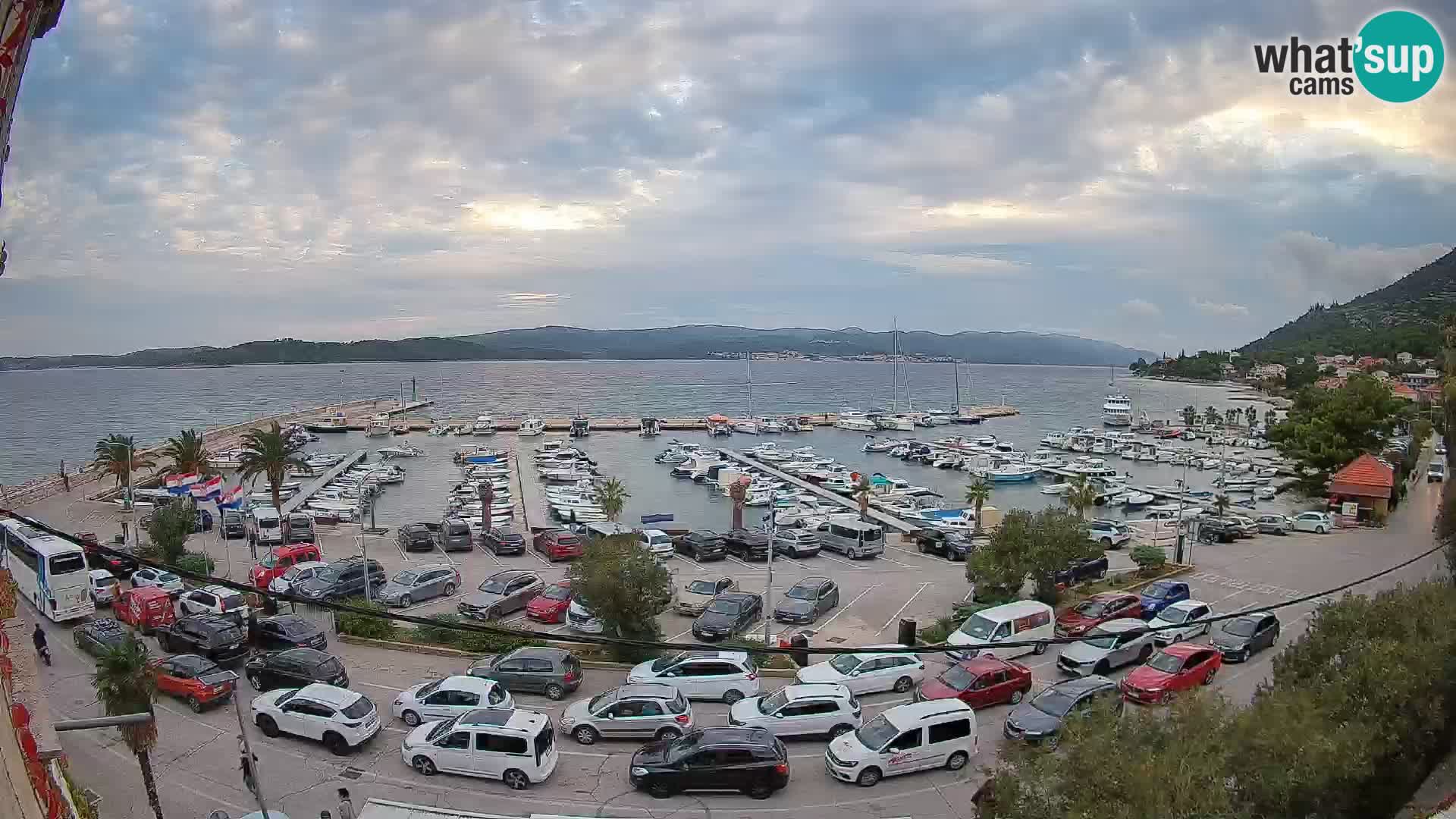 Webcam Orebić Riva – Ferry vers Korčula en direct